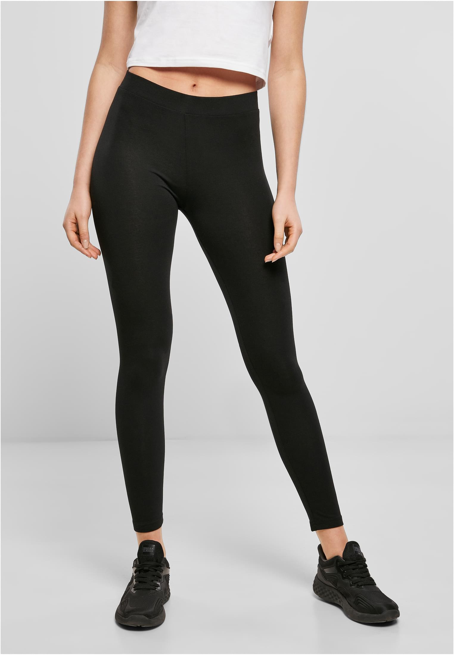 Ladies Stretch Jersey Leggings black | black