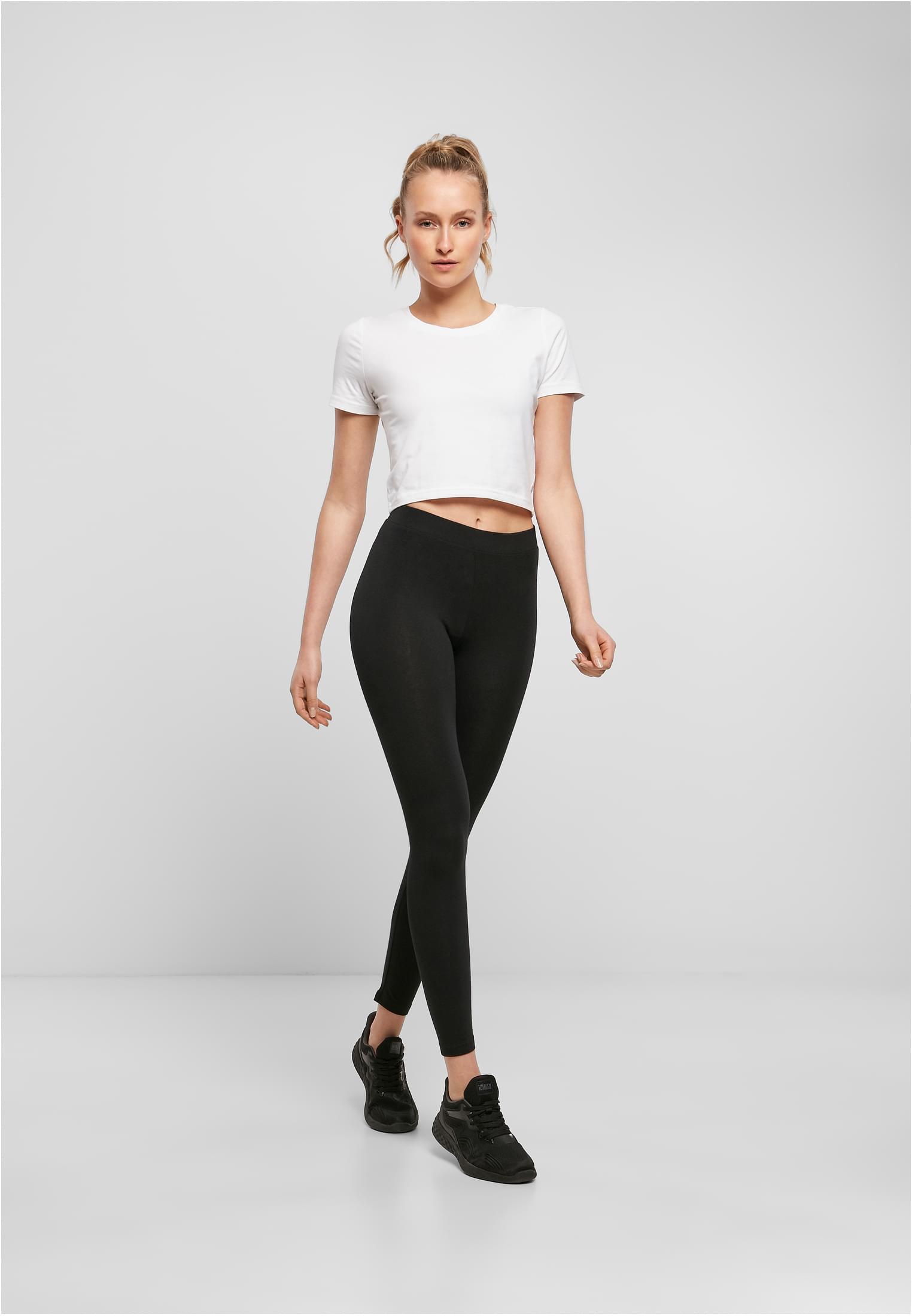 Ladies Stretch Jersey Leggings black | black
