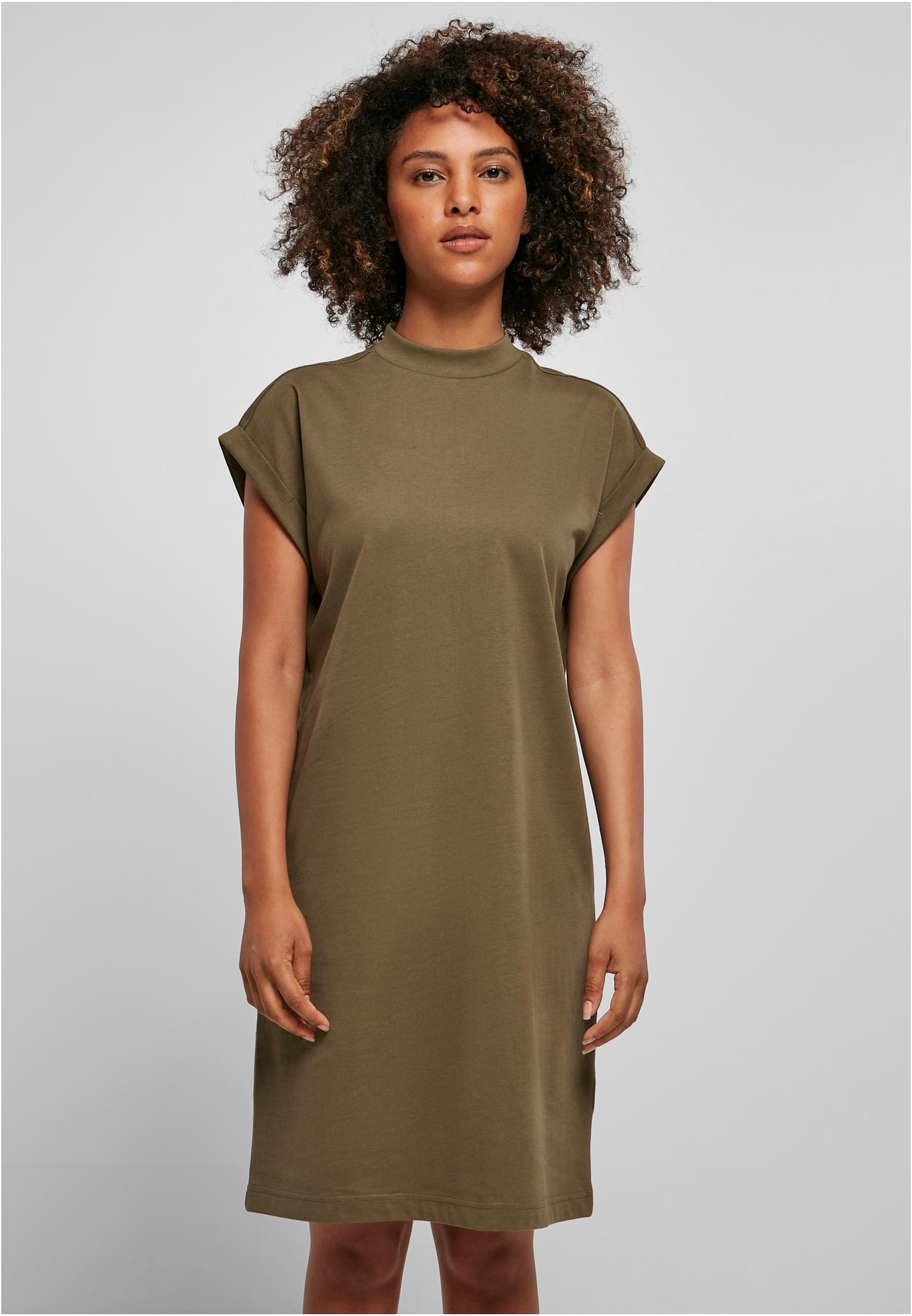 Ladies Turtle Extended Shoulder Dress olive | olive