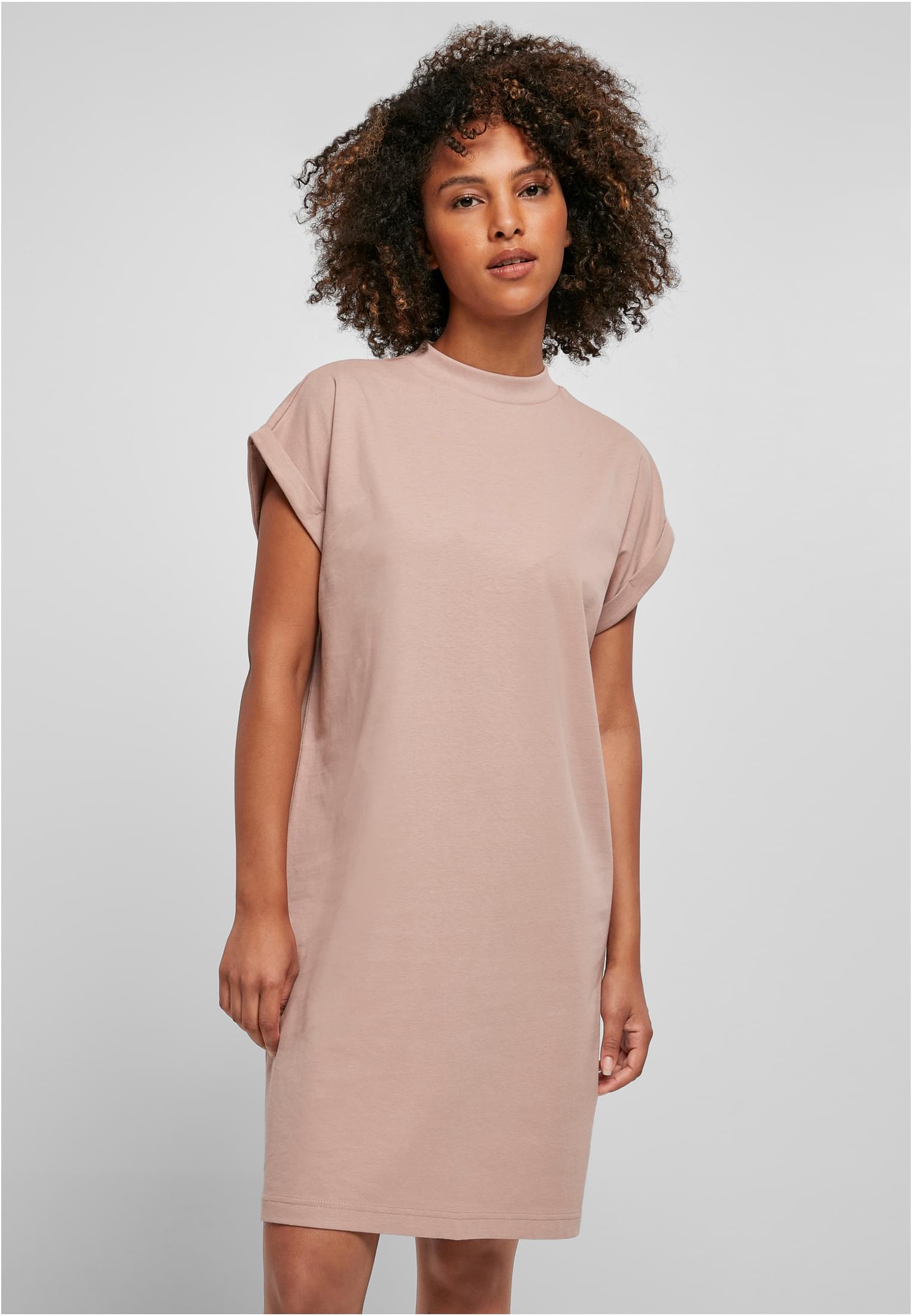 Ladies Turtle Extended Shoulder Dress duskrose | duskrose