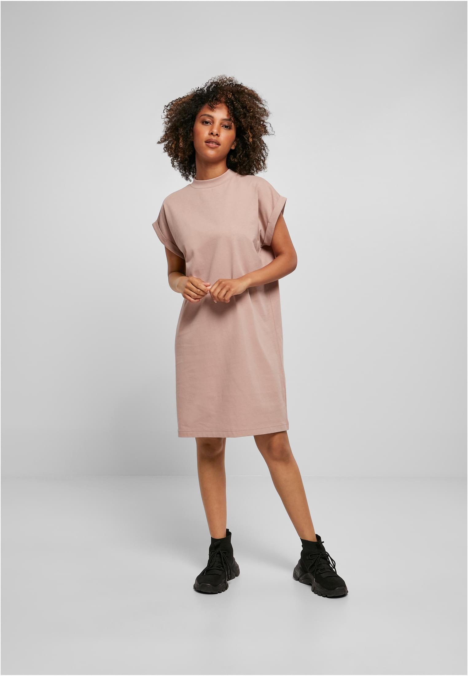 Ladies Turtle Extended Shoulder Dress duskrose | duskrose