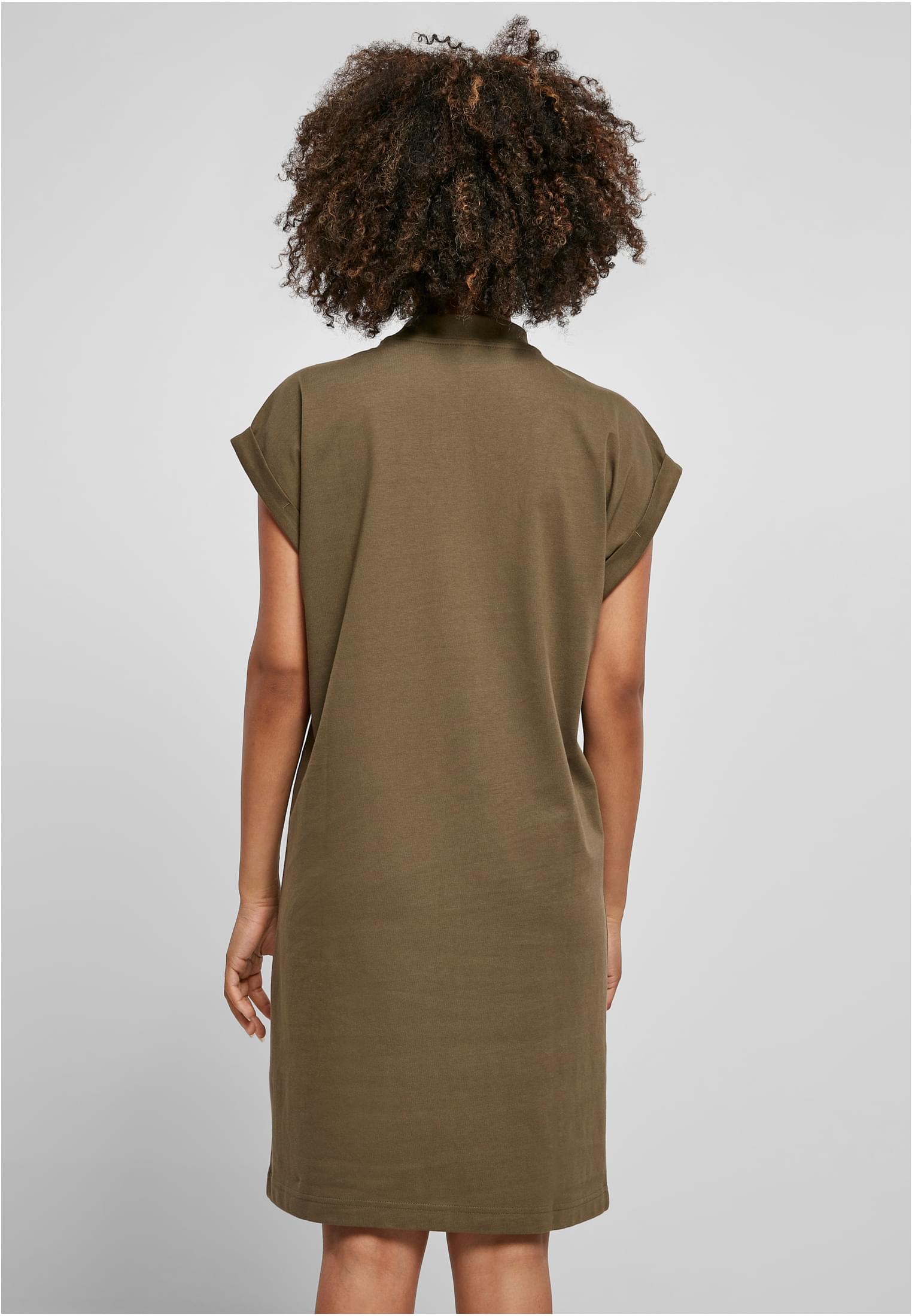 Ladies Turtle Extended Shoulder Dress olive | olive