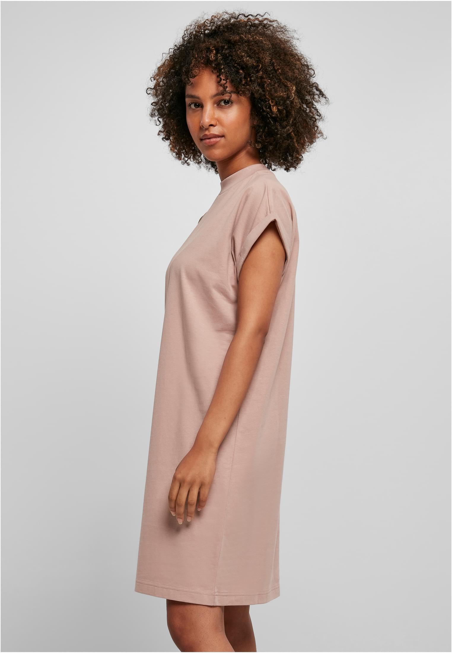 Ladies Turtle Extended Shoulder Dress duskrose | duskrose