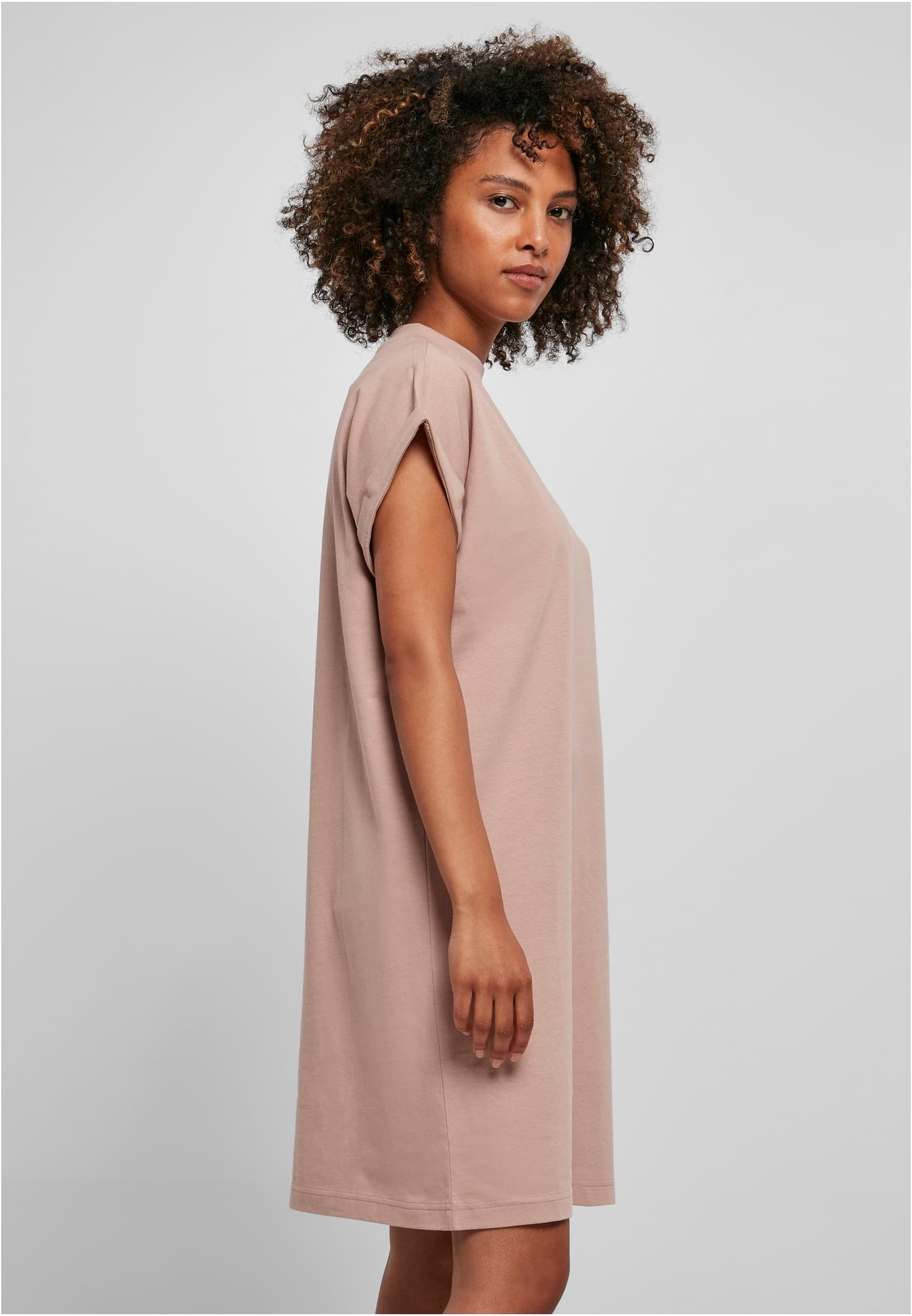 Ladies Turtle Extended Shoulder Dress duskrose | duskrose