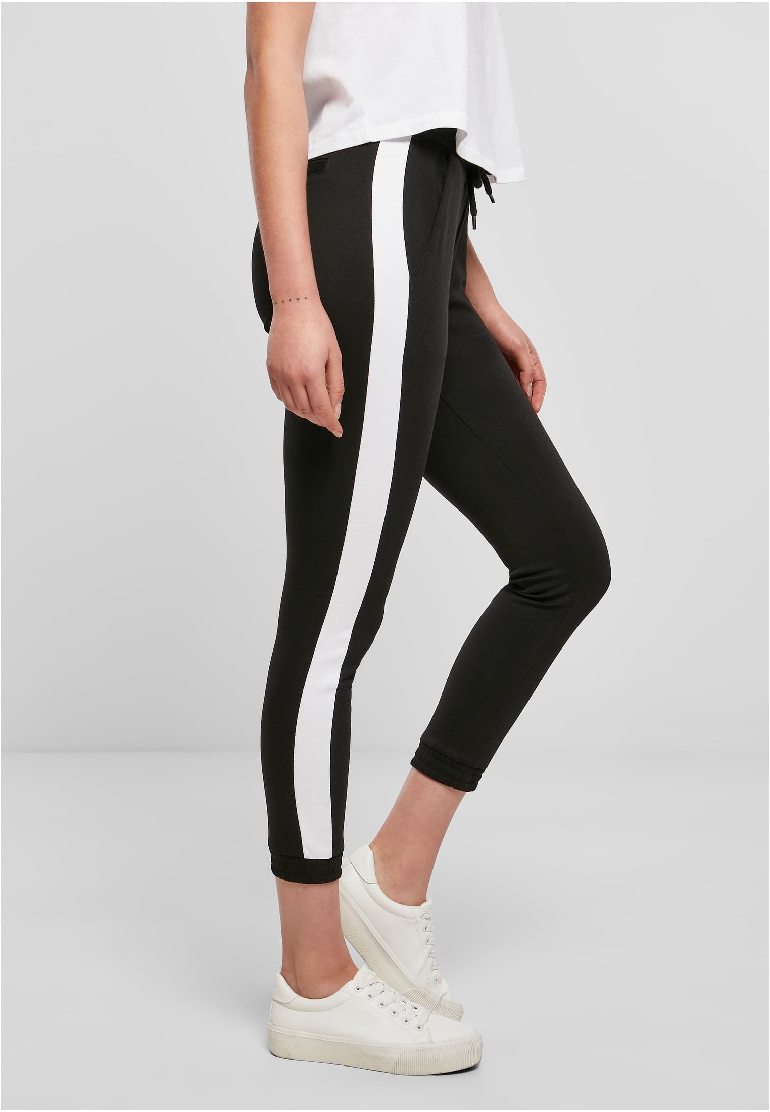 Ladies Interlock Jogpants black/white | black/white