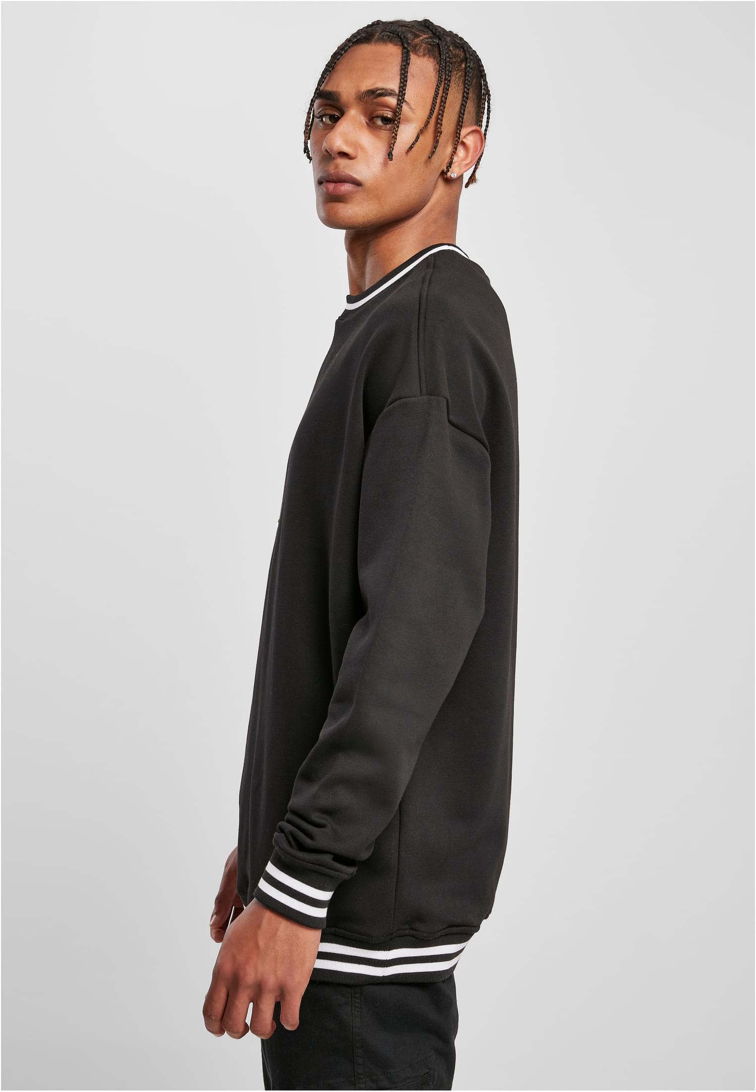 College Sweat Crew black/white | black/white