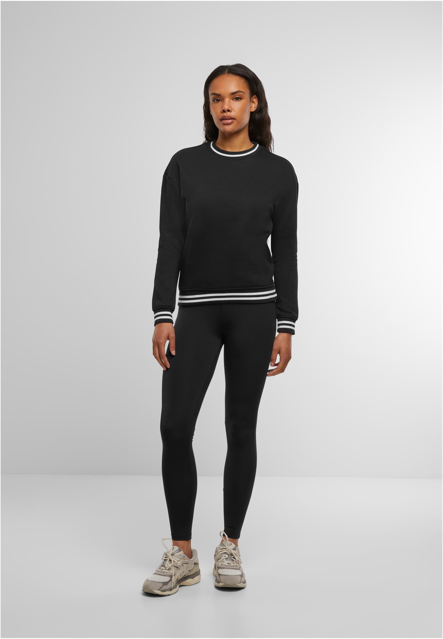 Ladies College Sweat Crew black/white | black/white