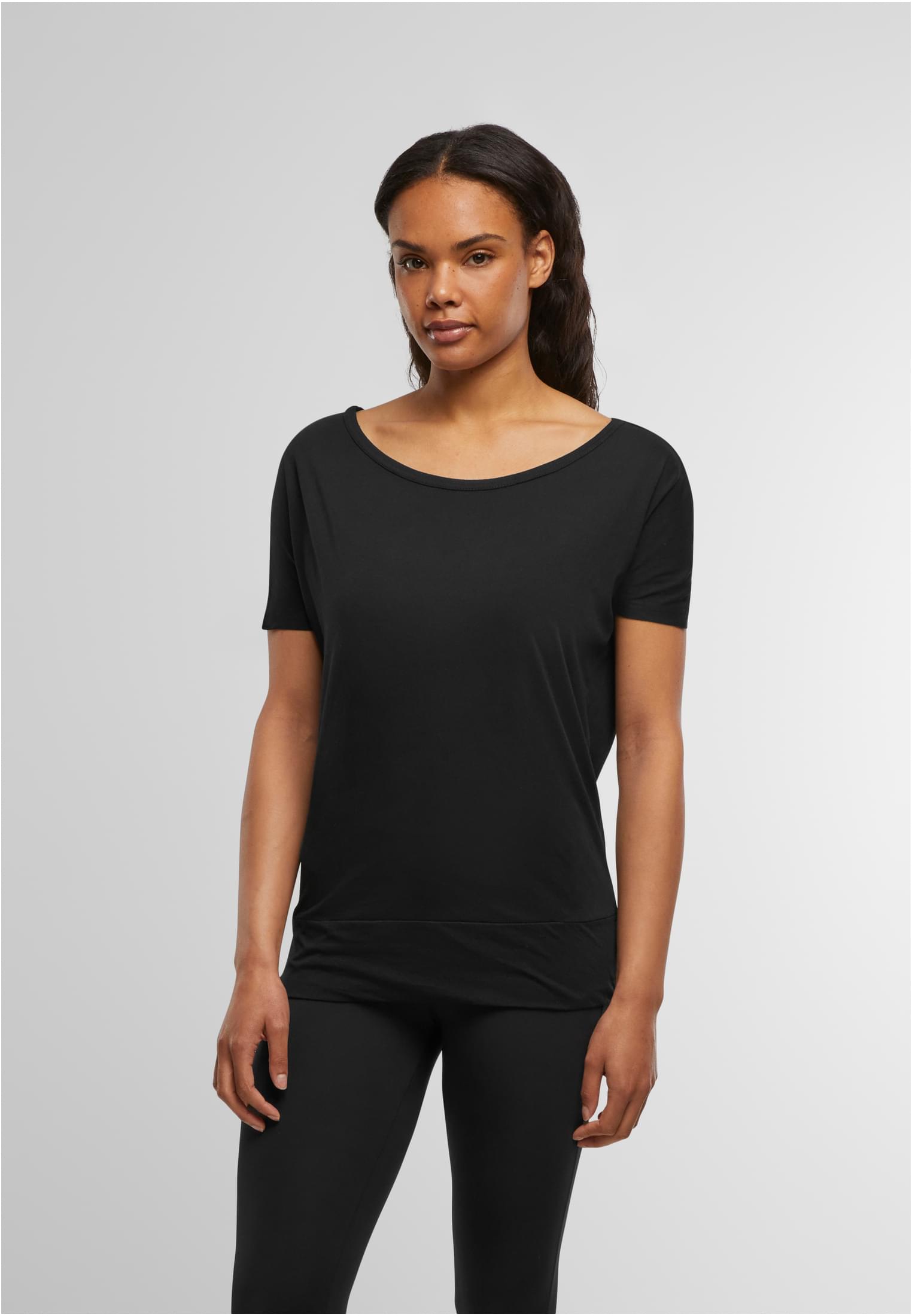 Ladies Batwing Tee black | black