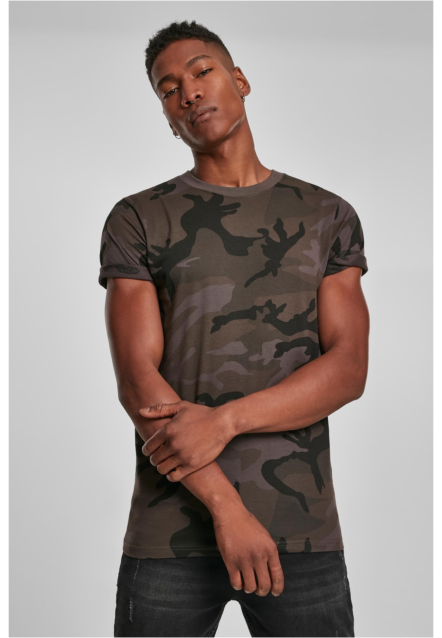 Camo Round Neck Tee darkcamo | darkcamo