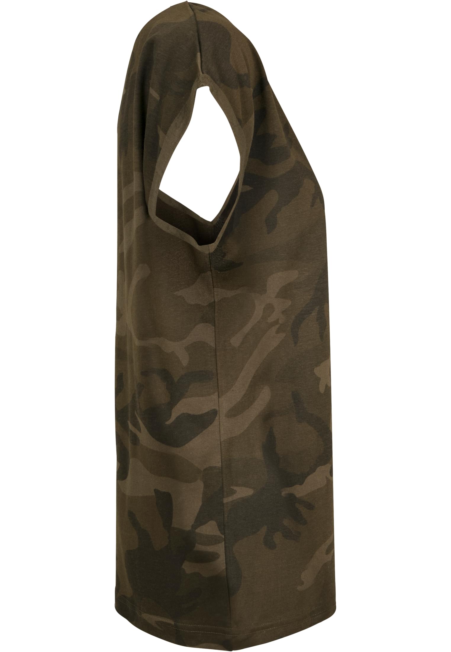 Ladies Extended Shoulder Camo Tee olive camo | olive camo