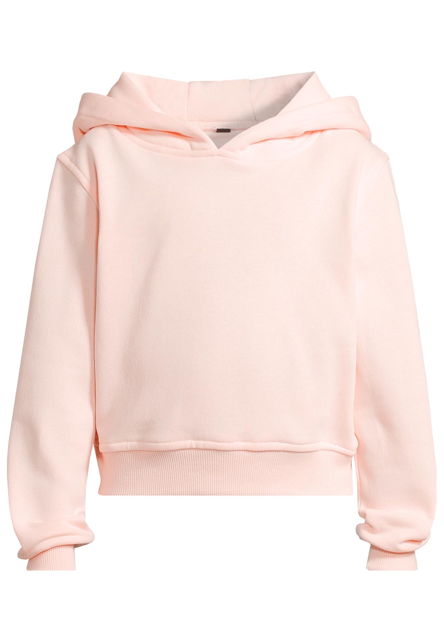 Girls Cropped Sweat Hoody 2 Pack white+pink | white+pink