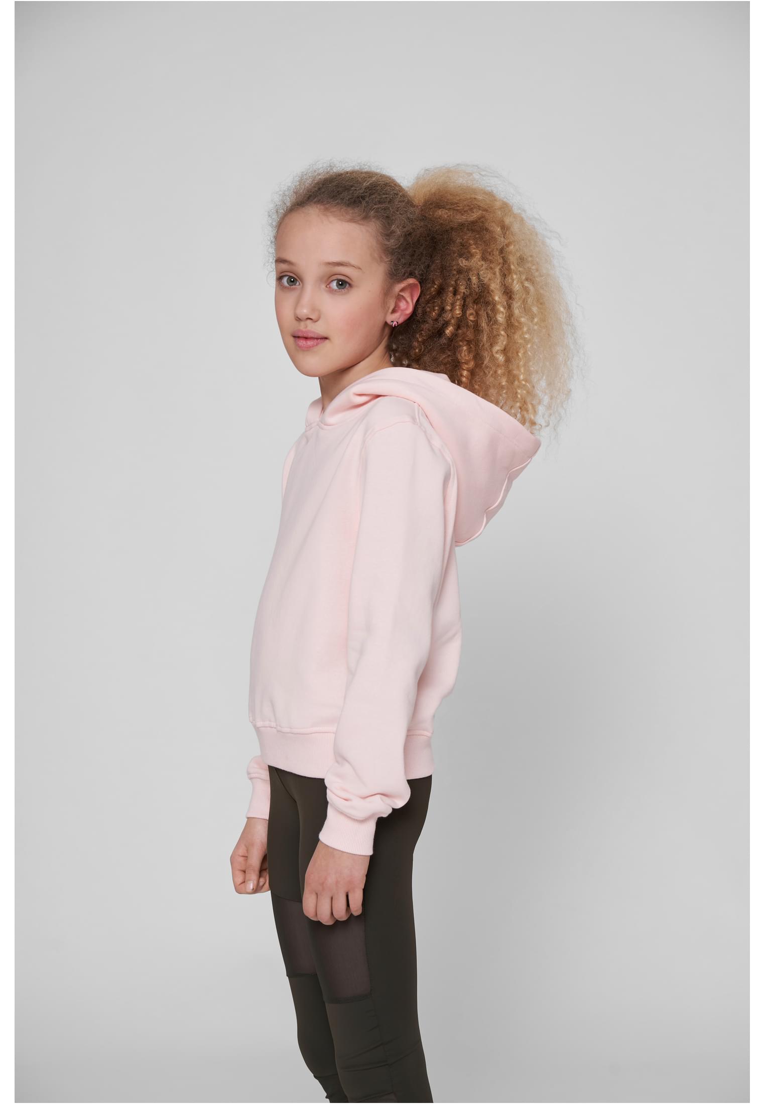 Girls Cropped Sweat Hoody pink | pink