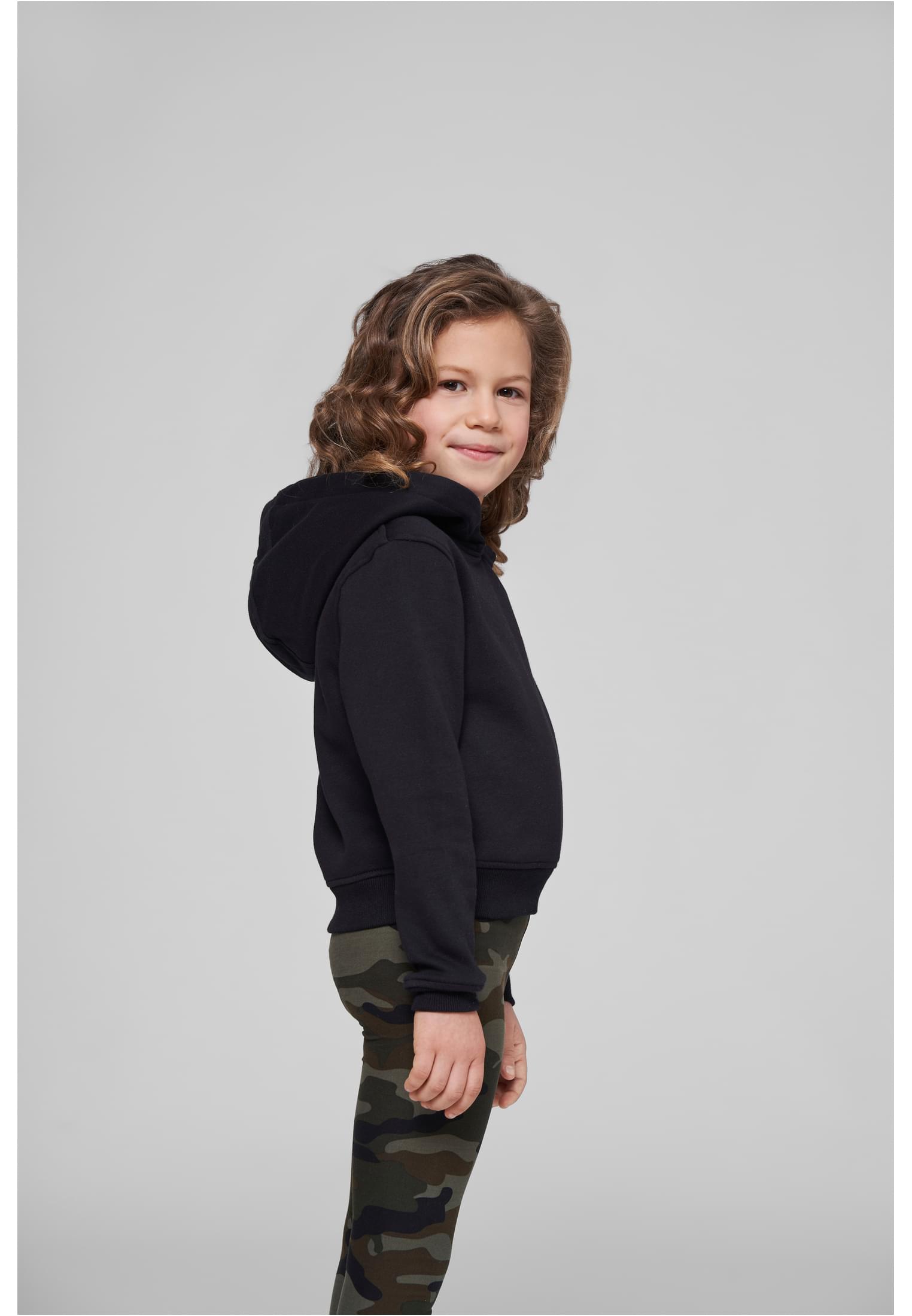 Girls Cropped Sweat Hoody black | black