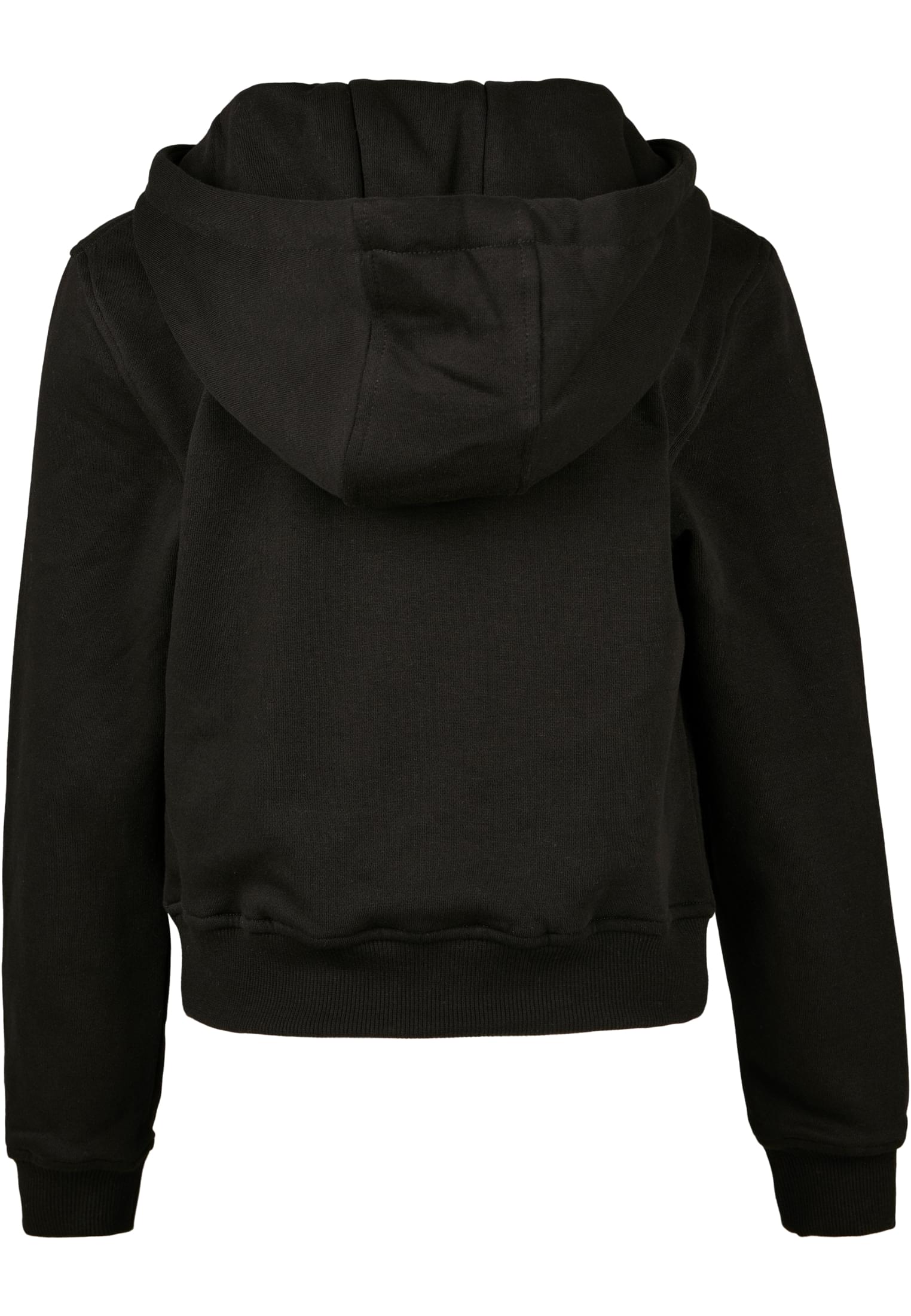 Girls Cropped Sweat Hoody black | black