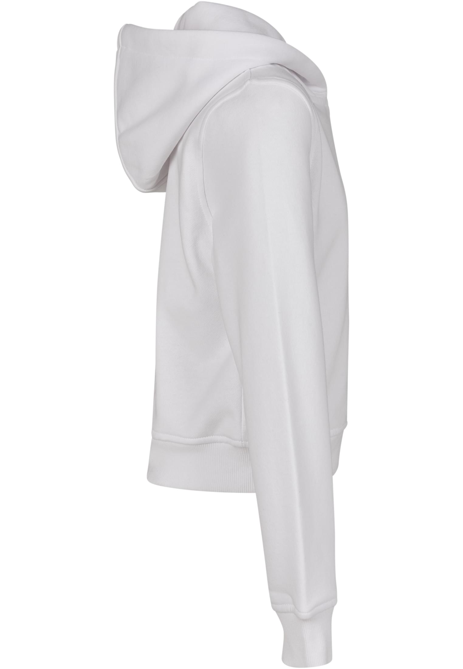 Girls Cropped Sweat Hoody white | white