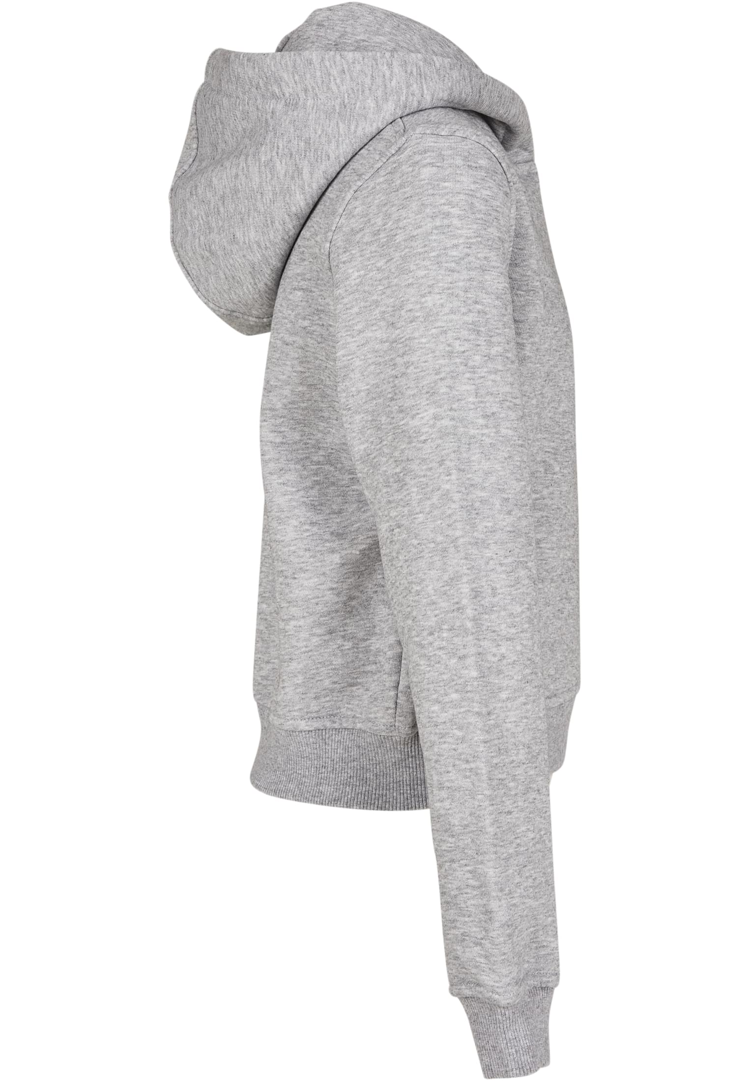Girls Cropped Sweat Hoody heather grey | heather grey