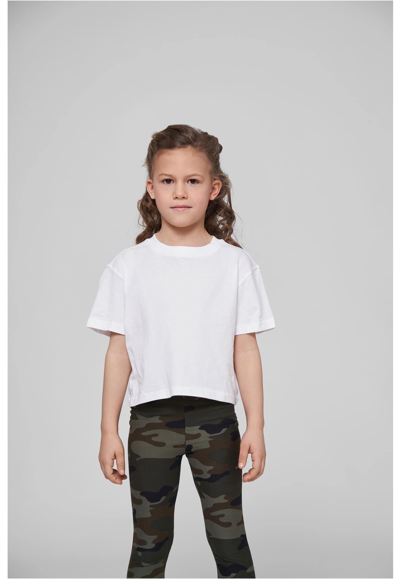 Girls Cropped Jersey Tee white | white