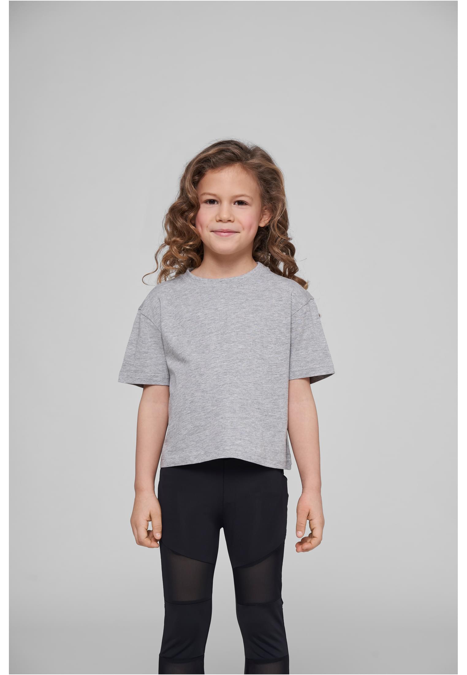 Girls Cropped Jersey Tee heather grey | heather grey
