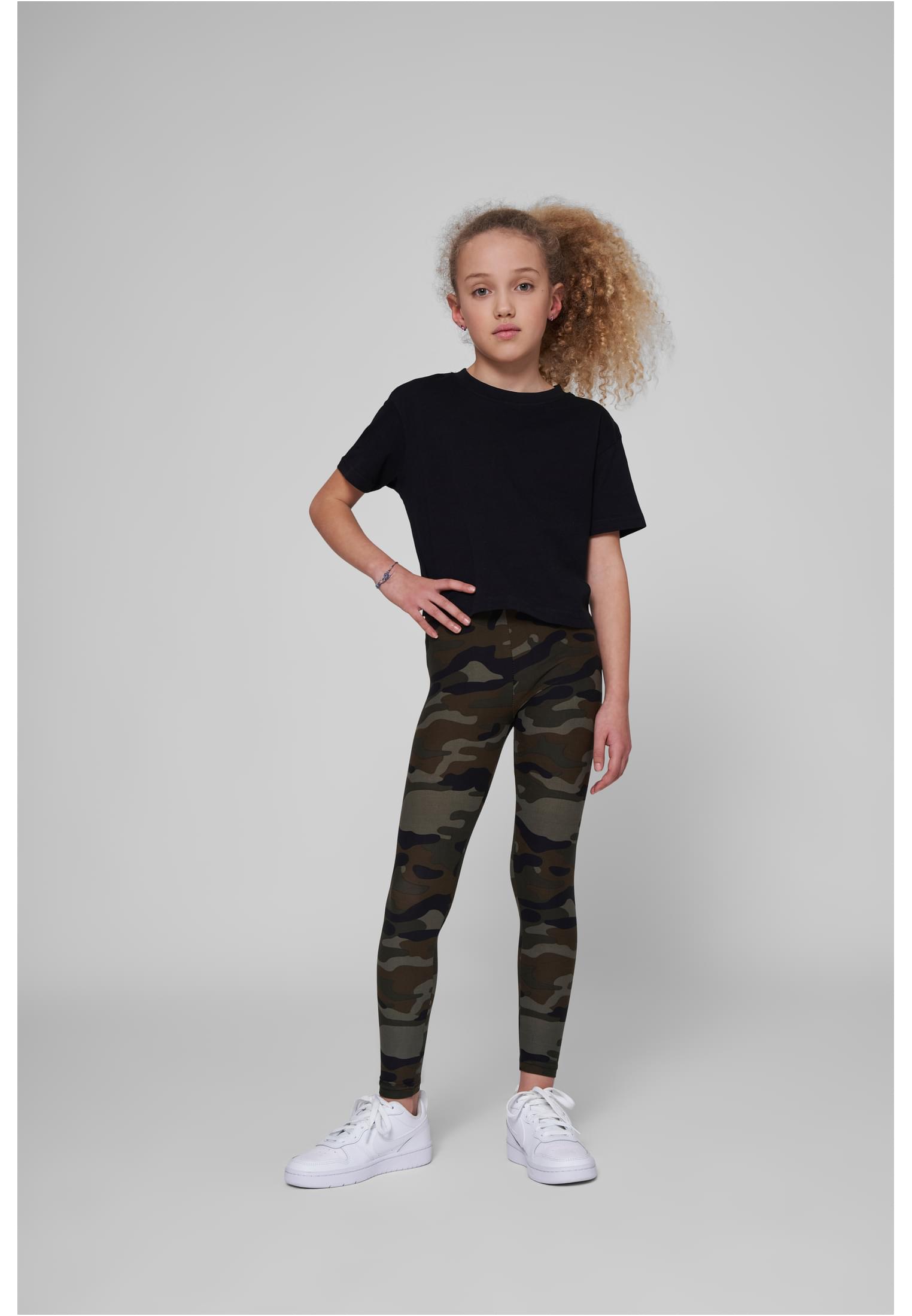 Girls Cropped Jersey Tee black | black