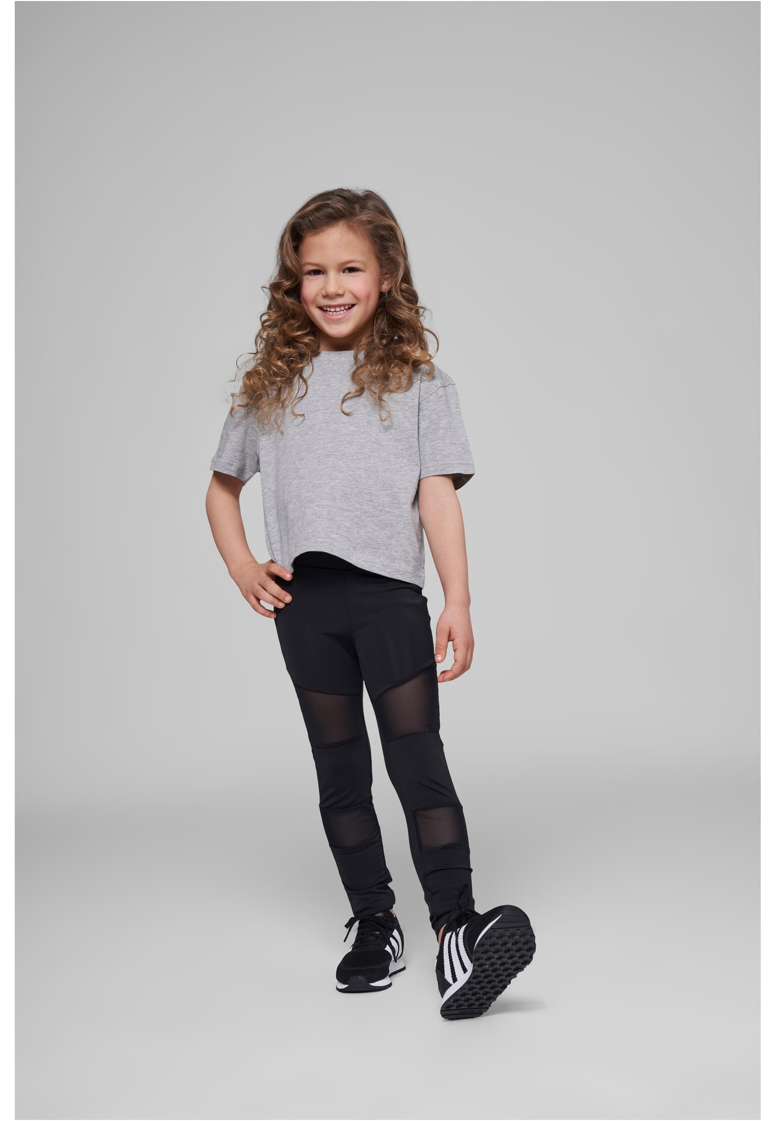 Girls Cropped Jersey Tee heather grey | heather grey