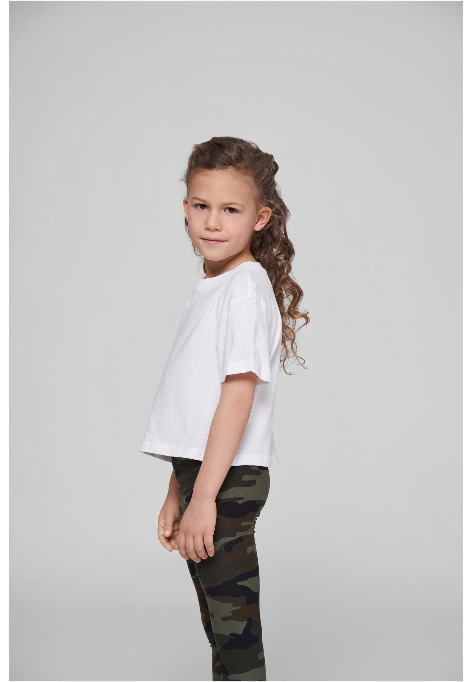 Girls Cropped Jersey Tee white | white
