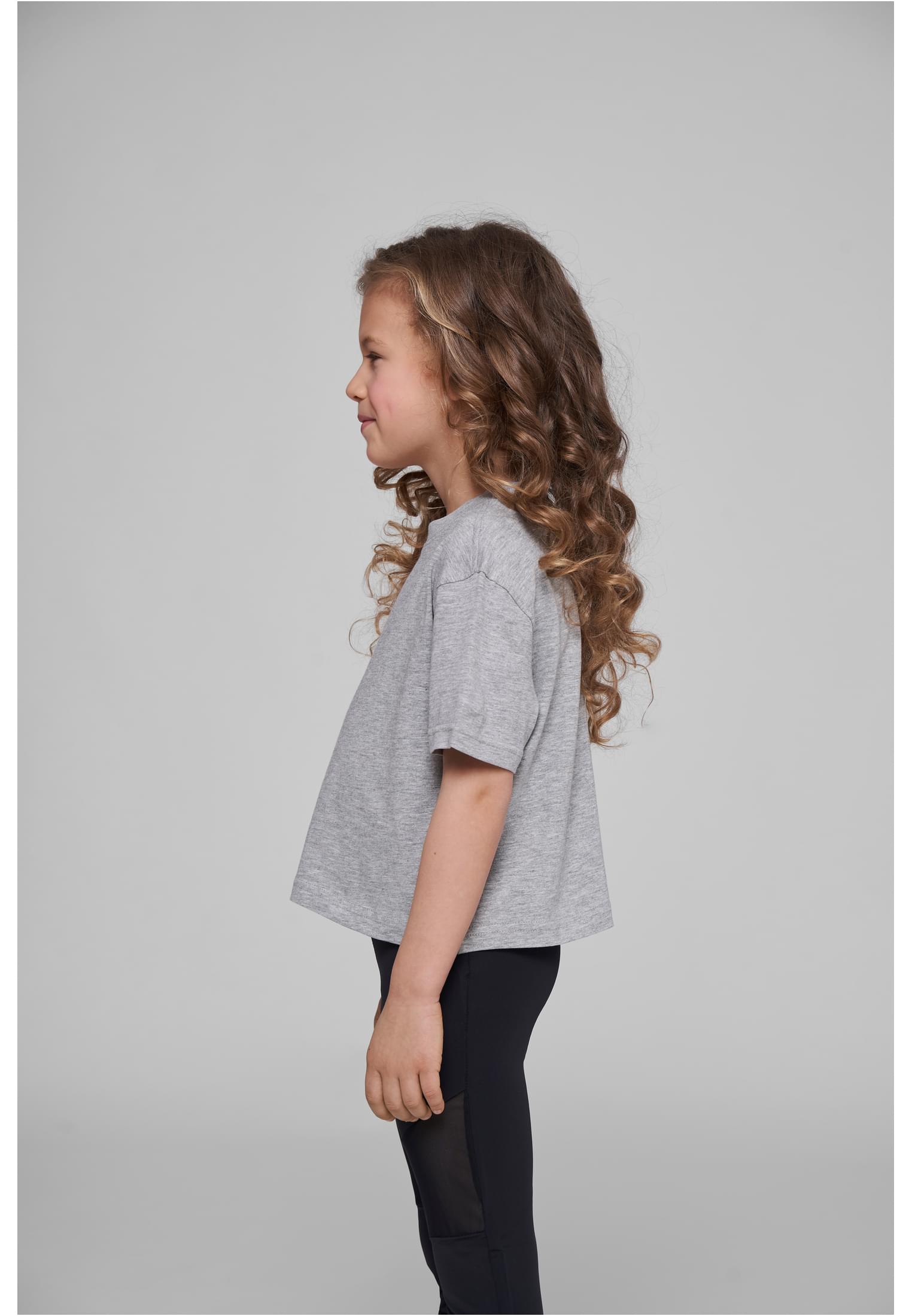 Girls Cropped Jersey Tee heather grey | heather grey