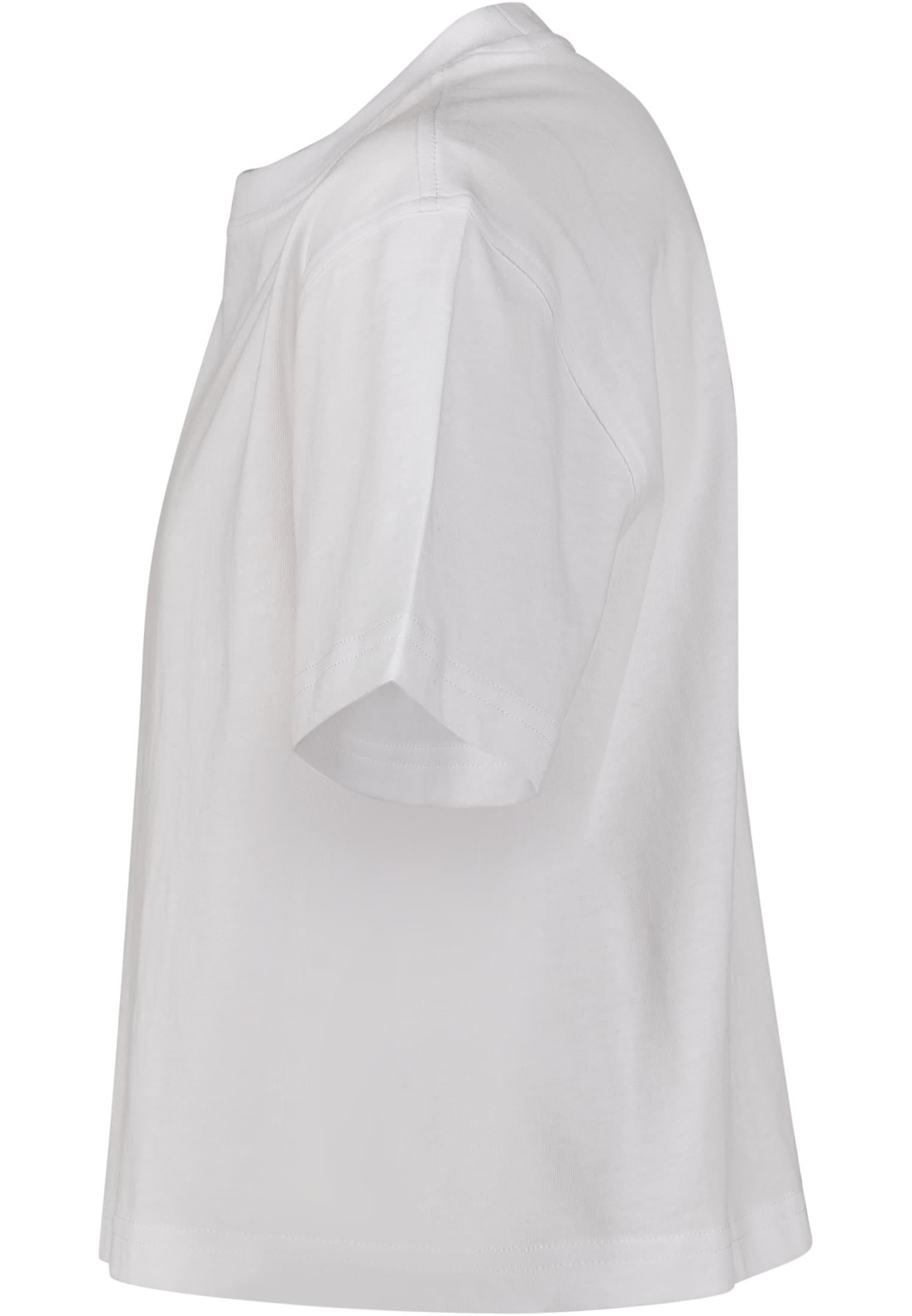 Girls Cropped Jersey Tee white | white