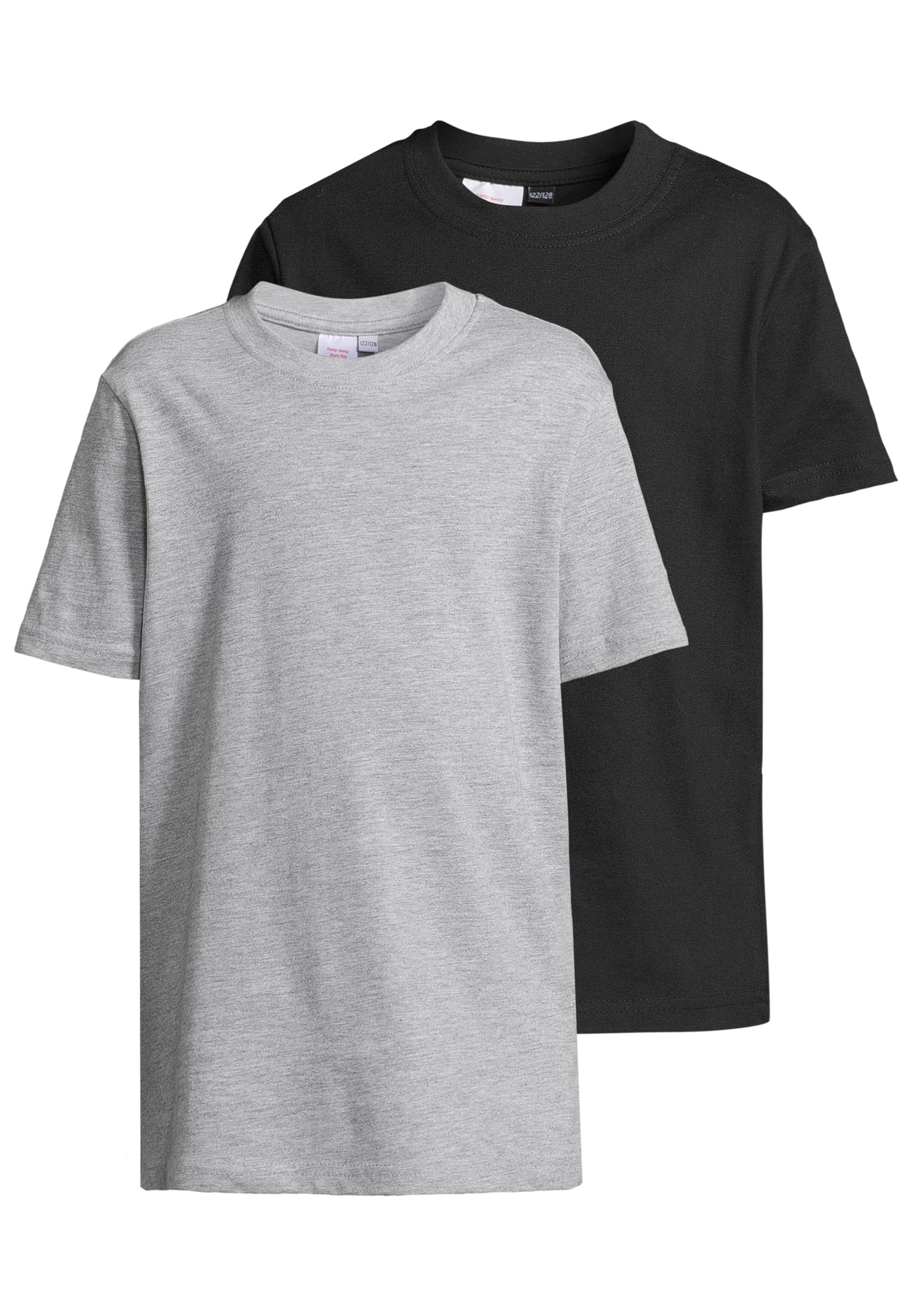 Kids Basic Tee 2 Pack black+heathergrey | black+heathergrey