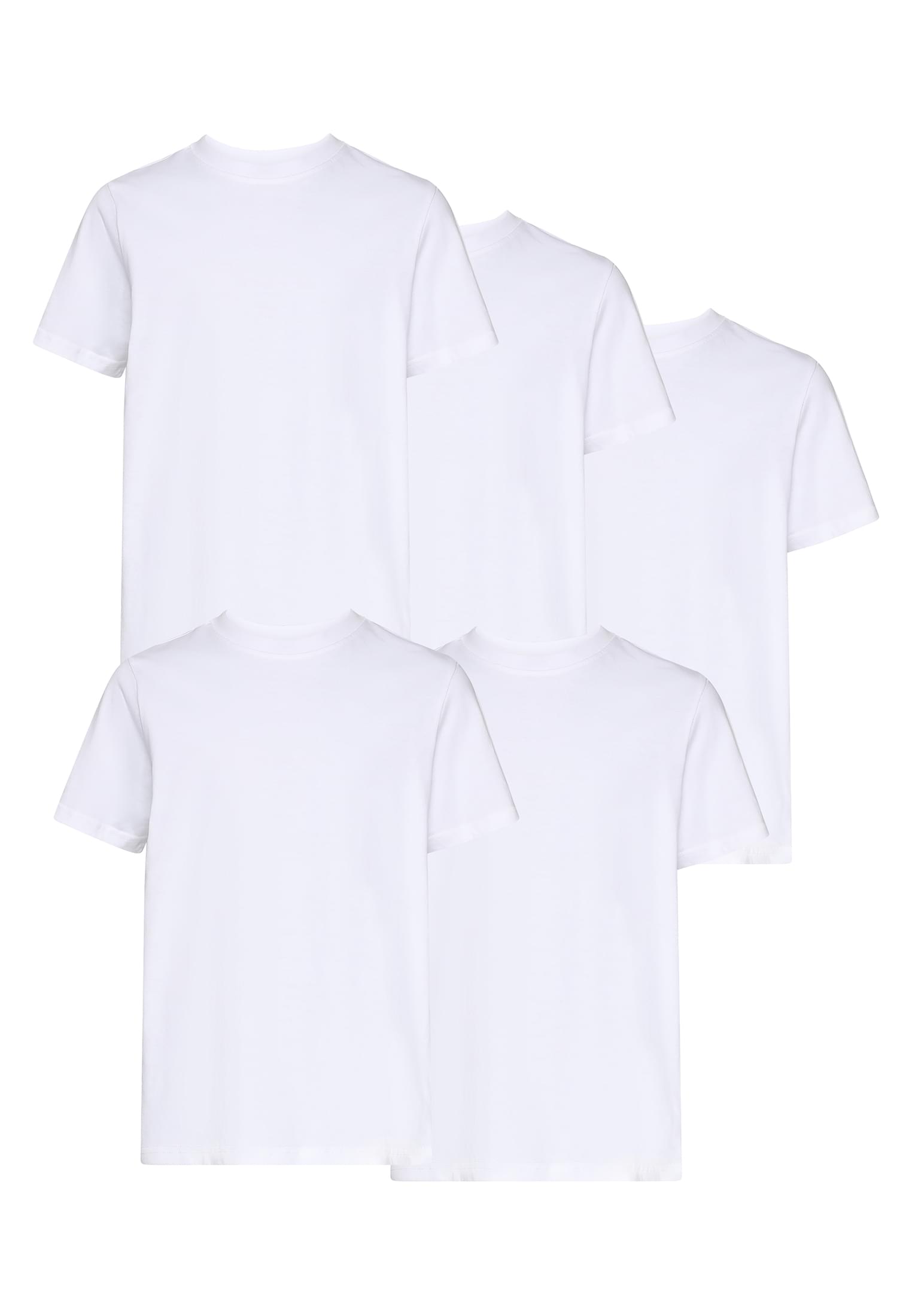 Kids Basic Tee 5-Pack white+white+white+white+white | white+white+white+white+white
