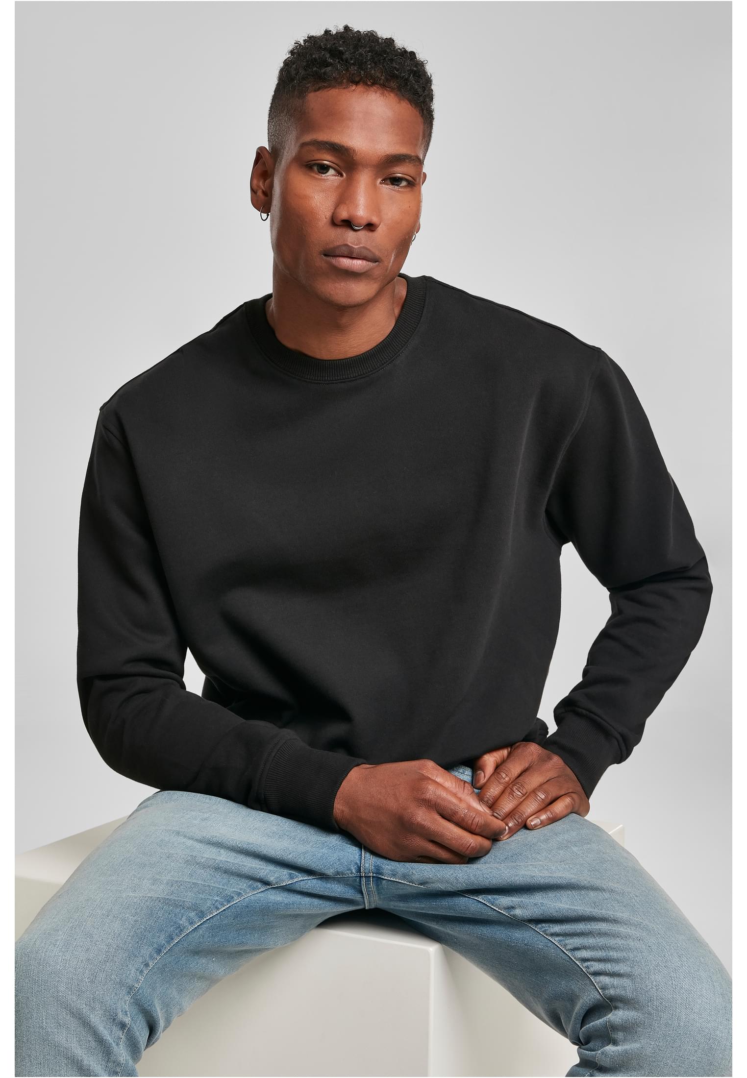 Premium Oversize Crewneck black | black
