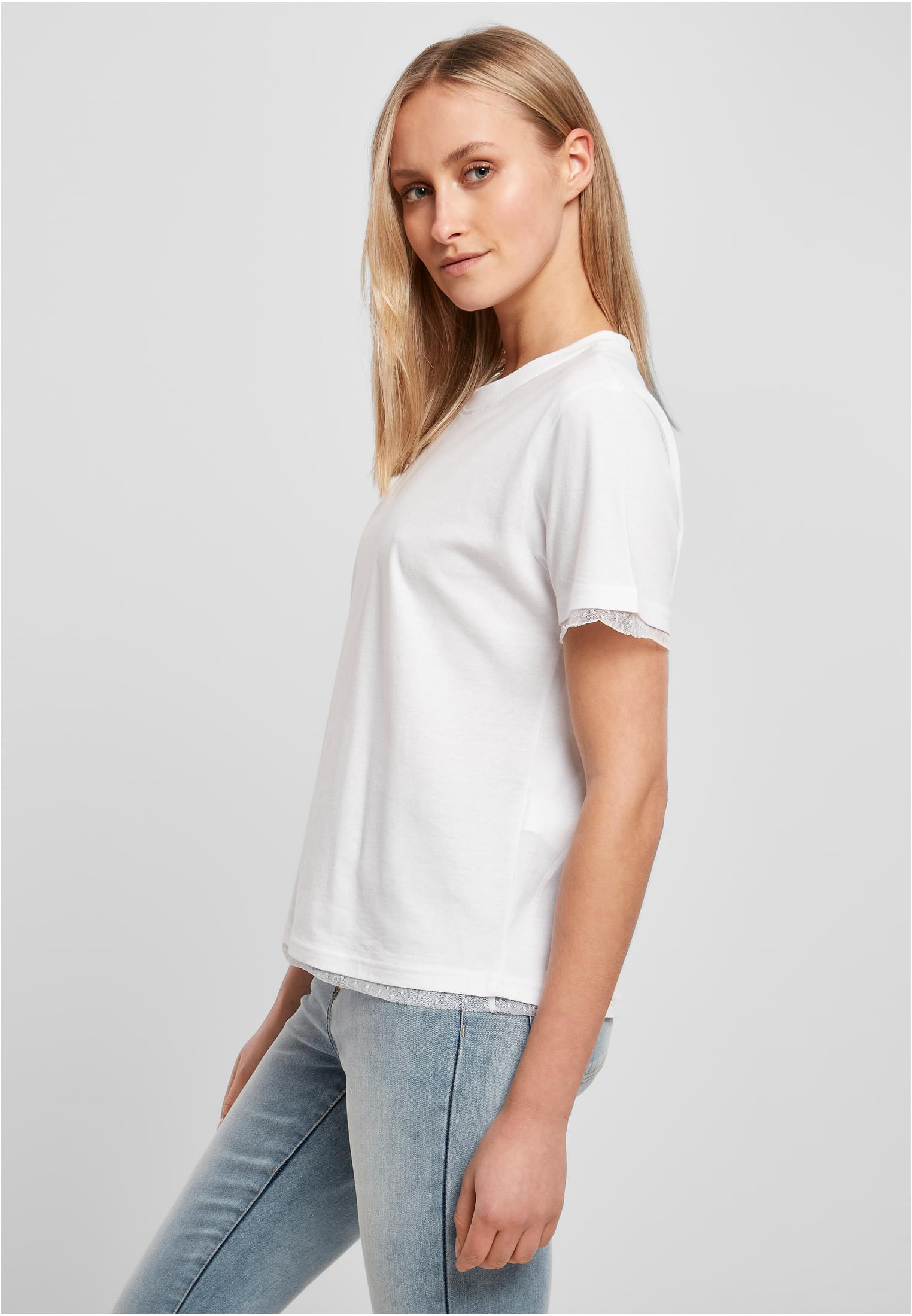 Ladies Laces Tee white | white