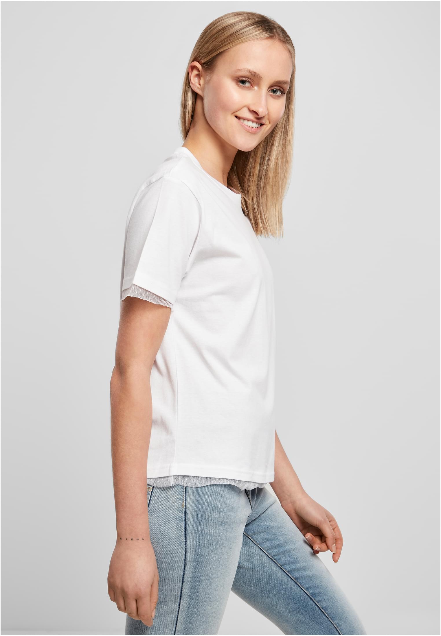 Ladies Laces Tee white | white