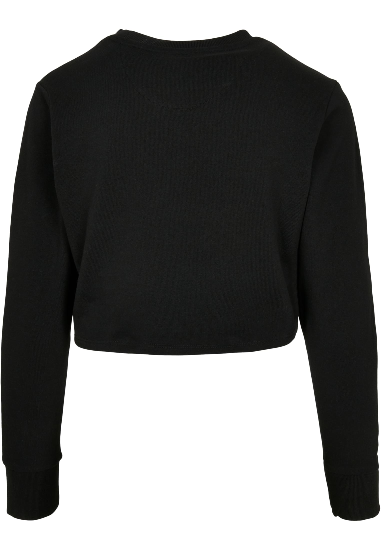 Ladies Terry Cropped Crew black | black