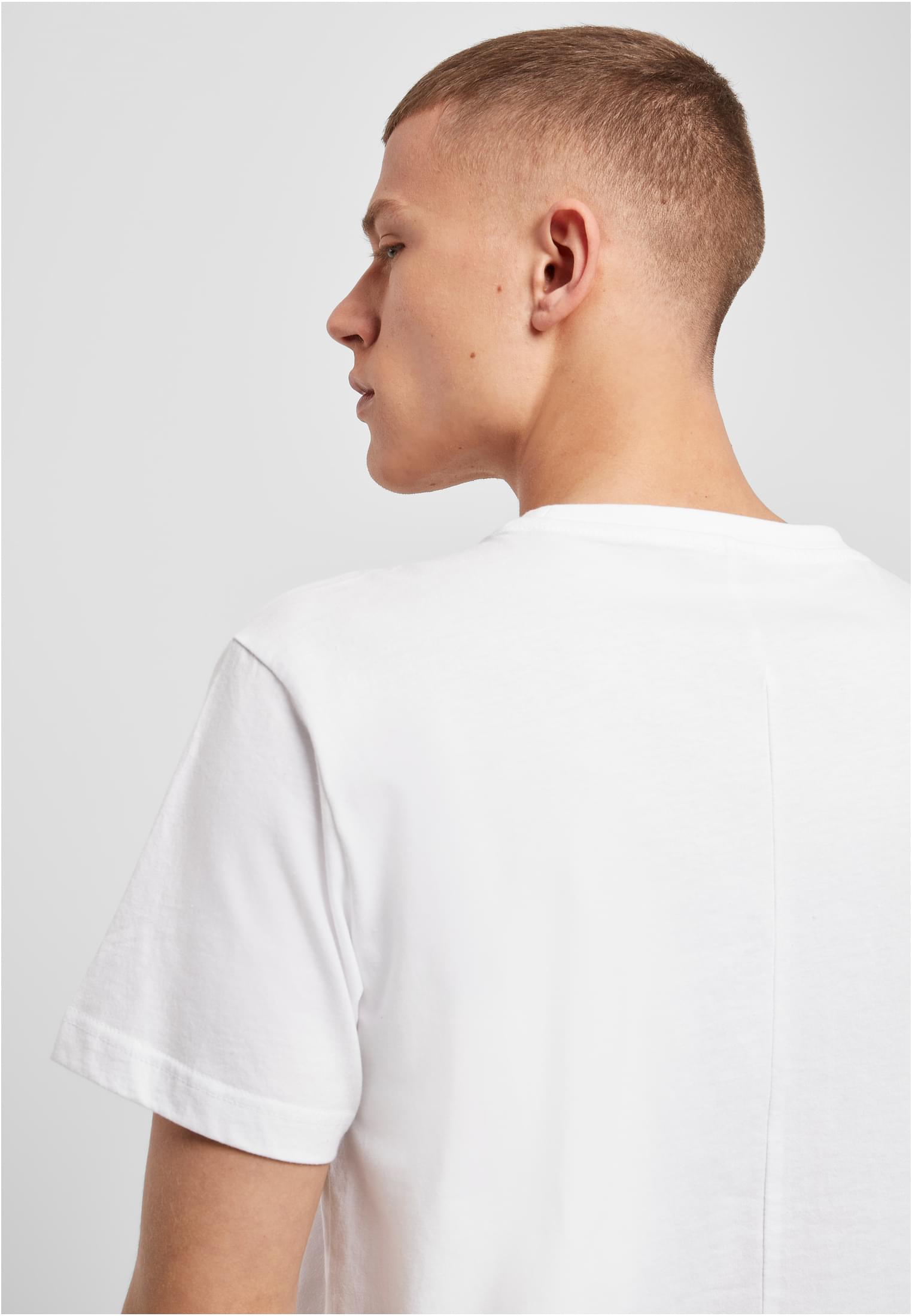 Back Seam Tee white | white