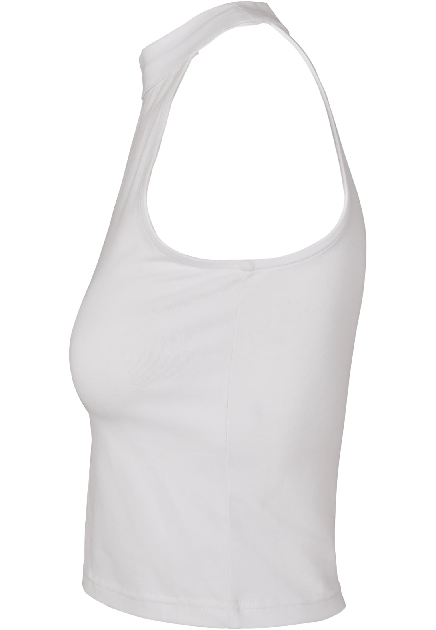 Ladies Turtleneck Short Top white | white