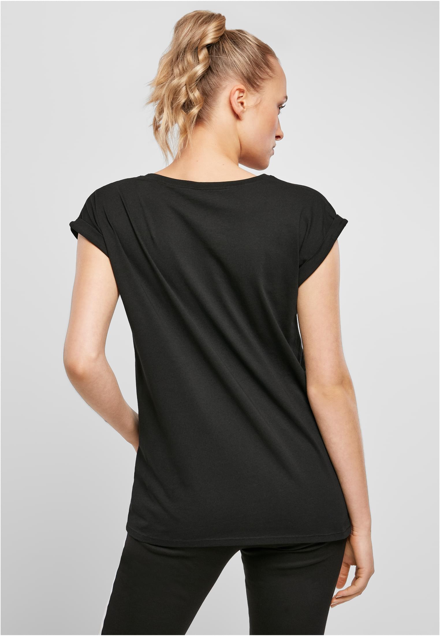 Ladies Organic Extended Shoulder Tee black | black