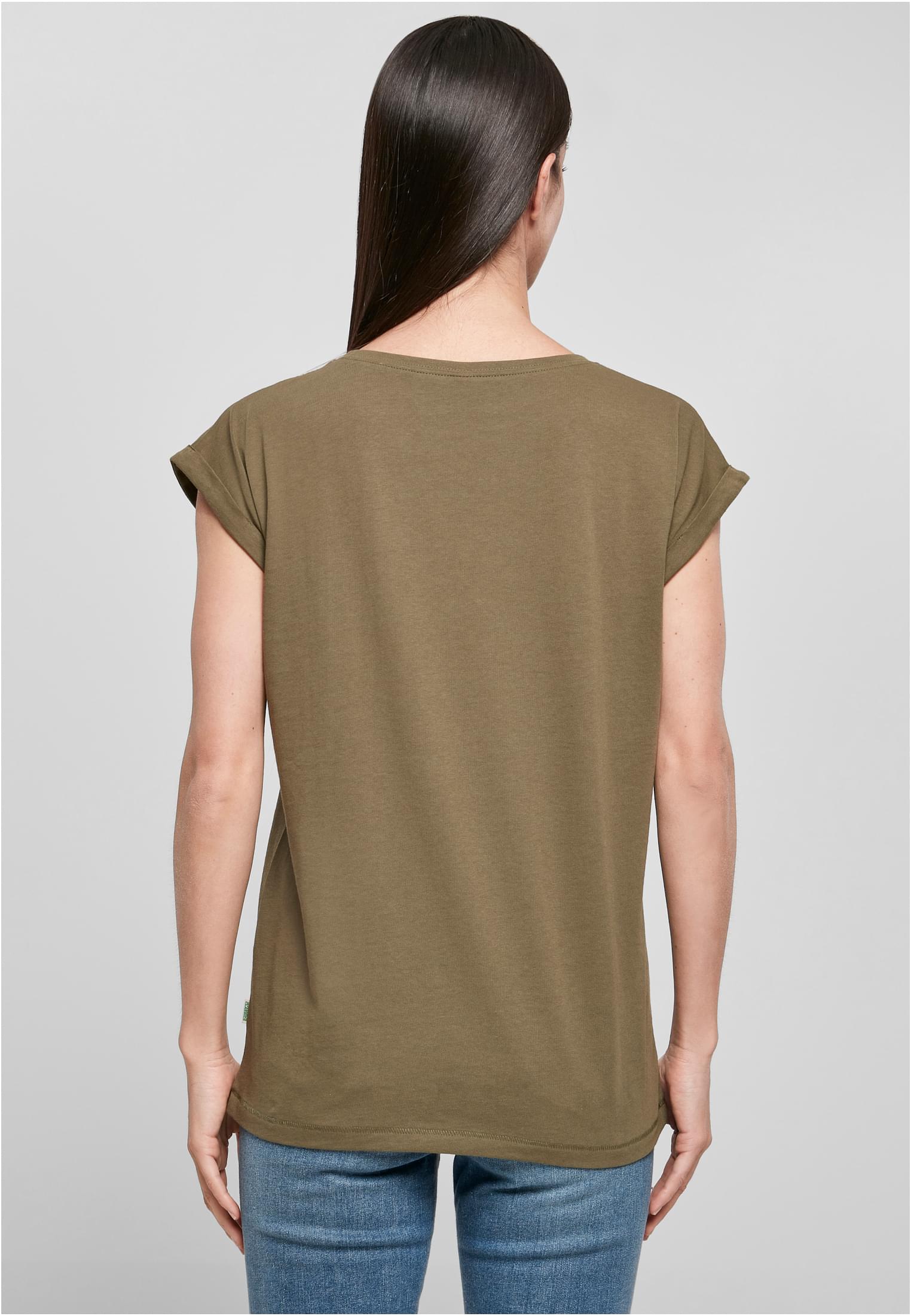 Ladies Organic Extended Shoulder Tee olive | olive