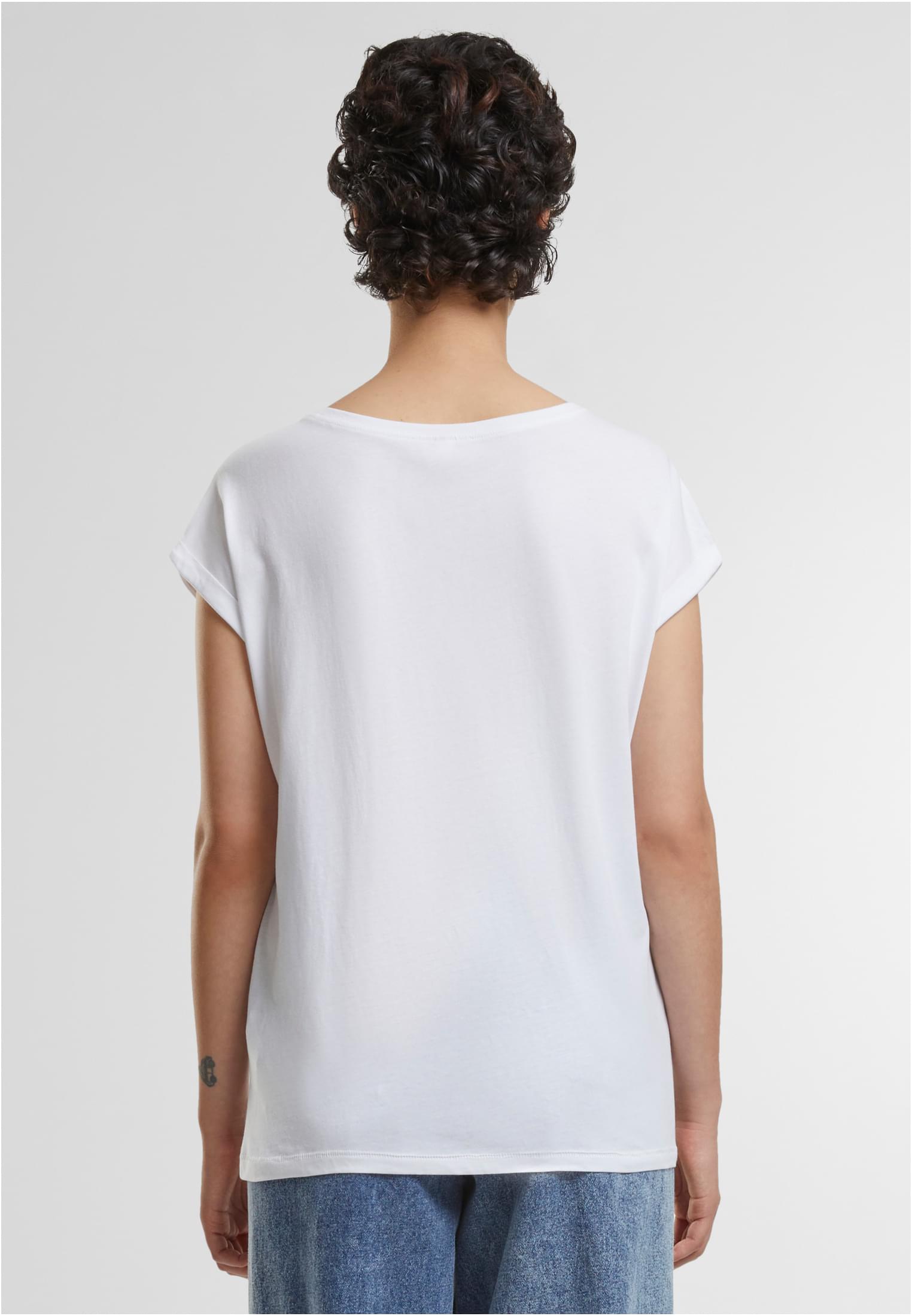 Ladies Organic Extended Shoulder Tee white | white