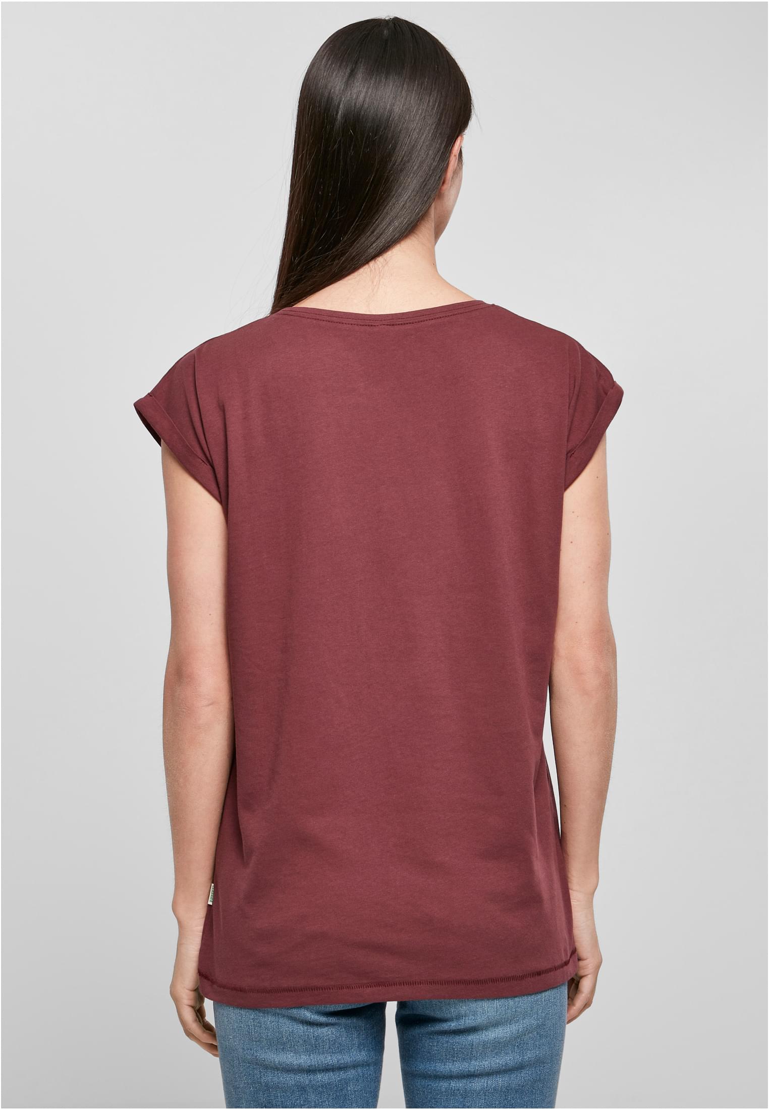 Ladies Organic Extended Shoulder Tee cherry | cherry