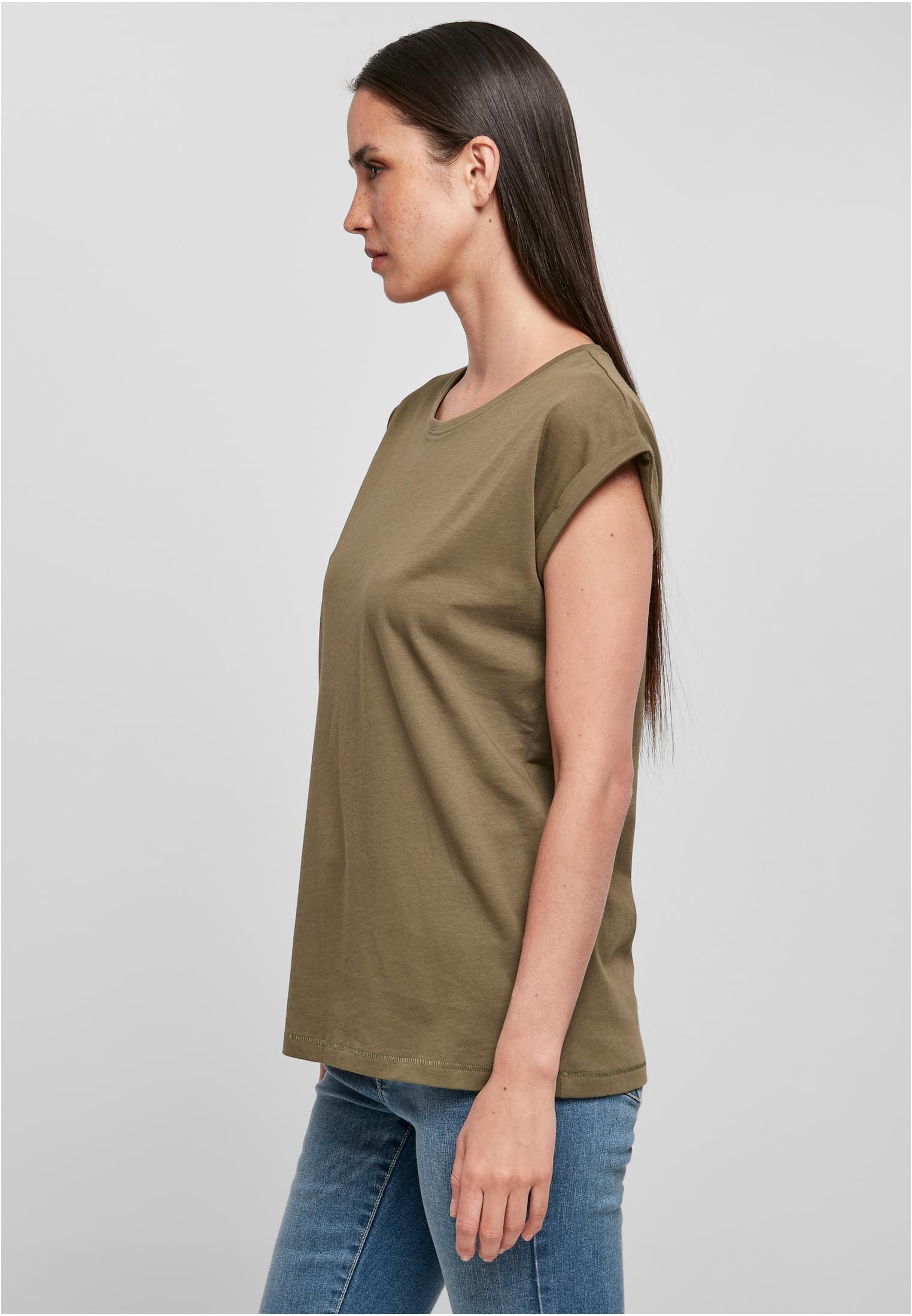 Ladies Organic Extended Shoulder Tee olive | olive