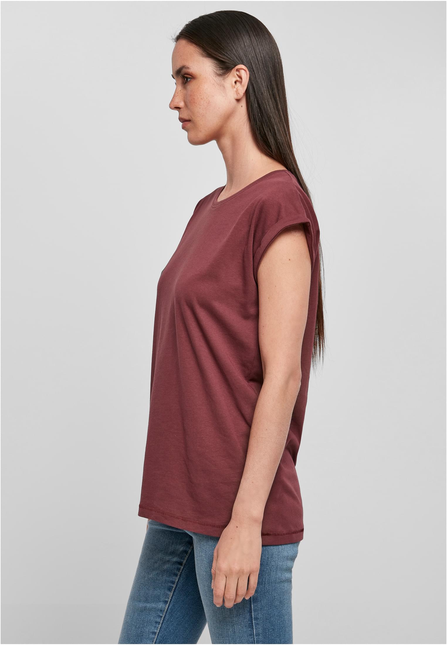 Ladies Organic Extended Shoulder Tee cherry | cherry