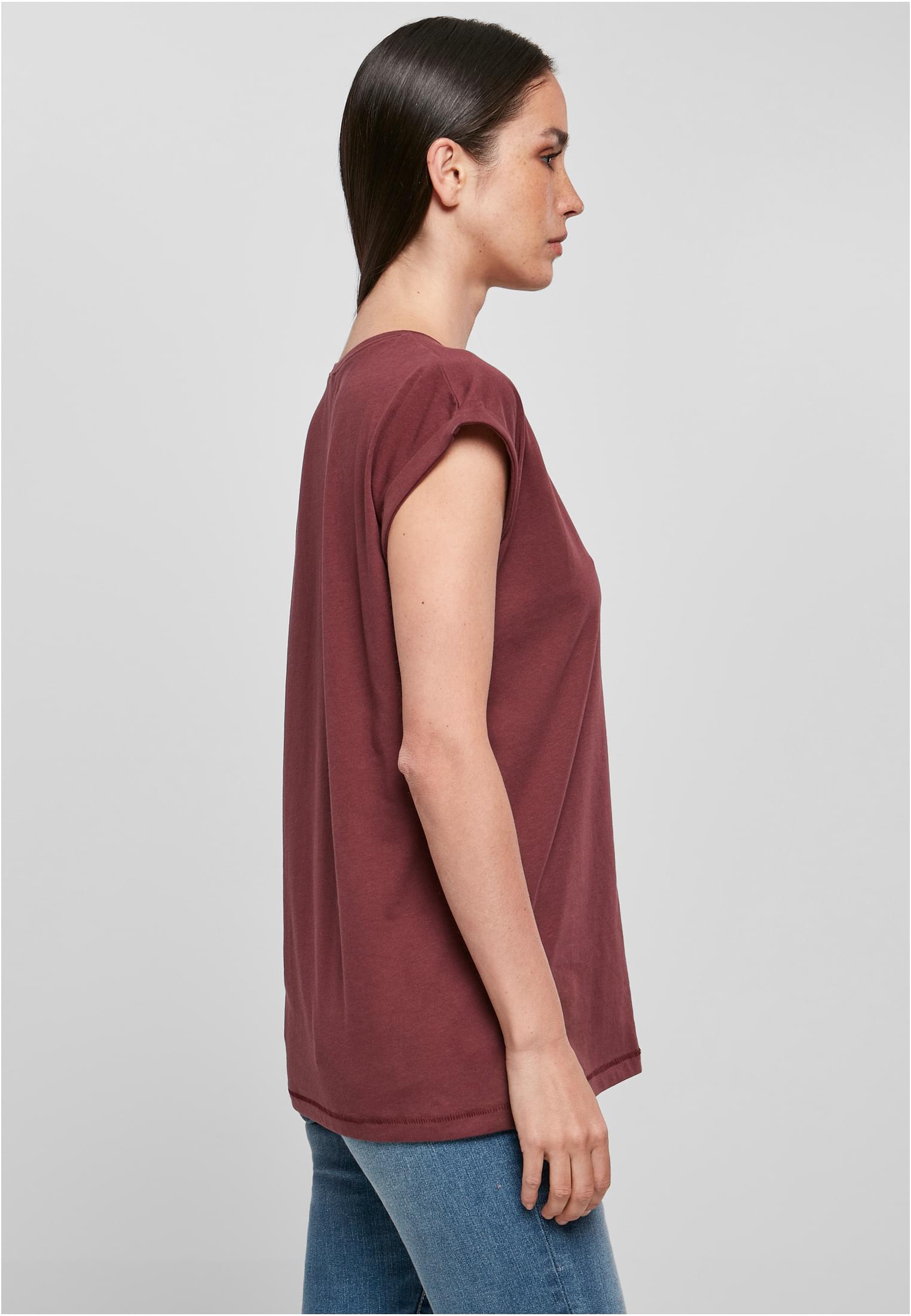 Ladies Organic Extended Shoulder Tee cherry | cherry