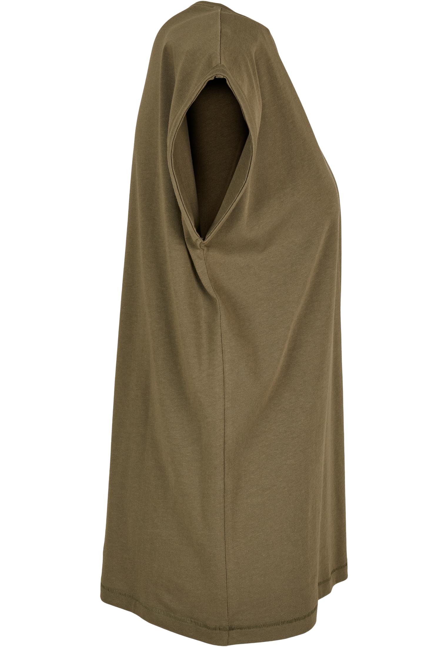 Ladies Organic Extended Shoulder Tee olive | olive