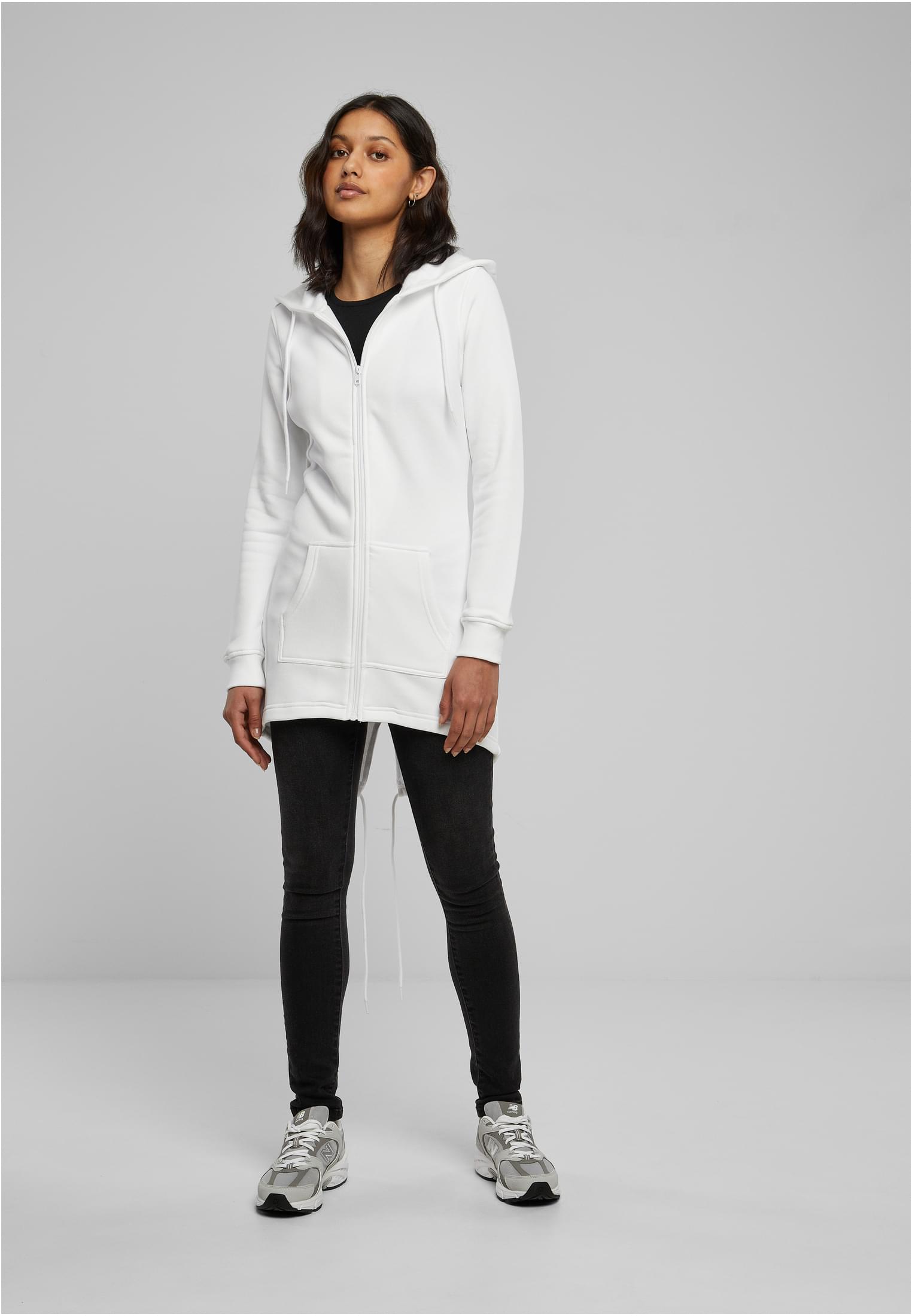 Ladies Sweat Parka white | white
