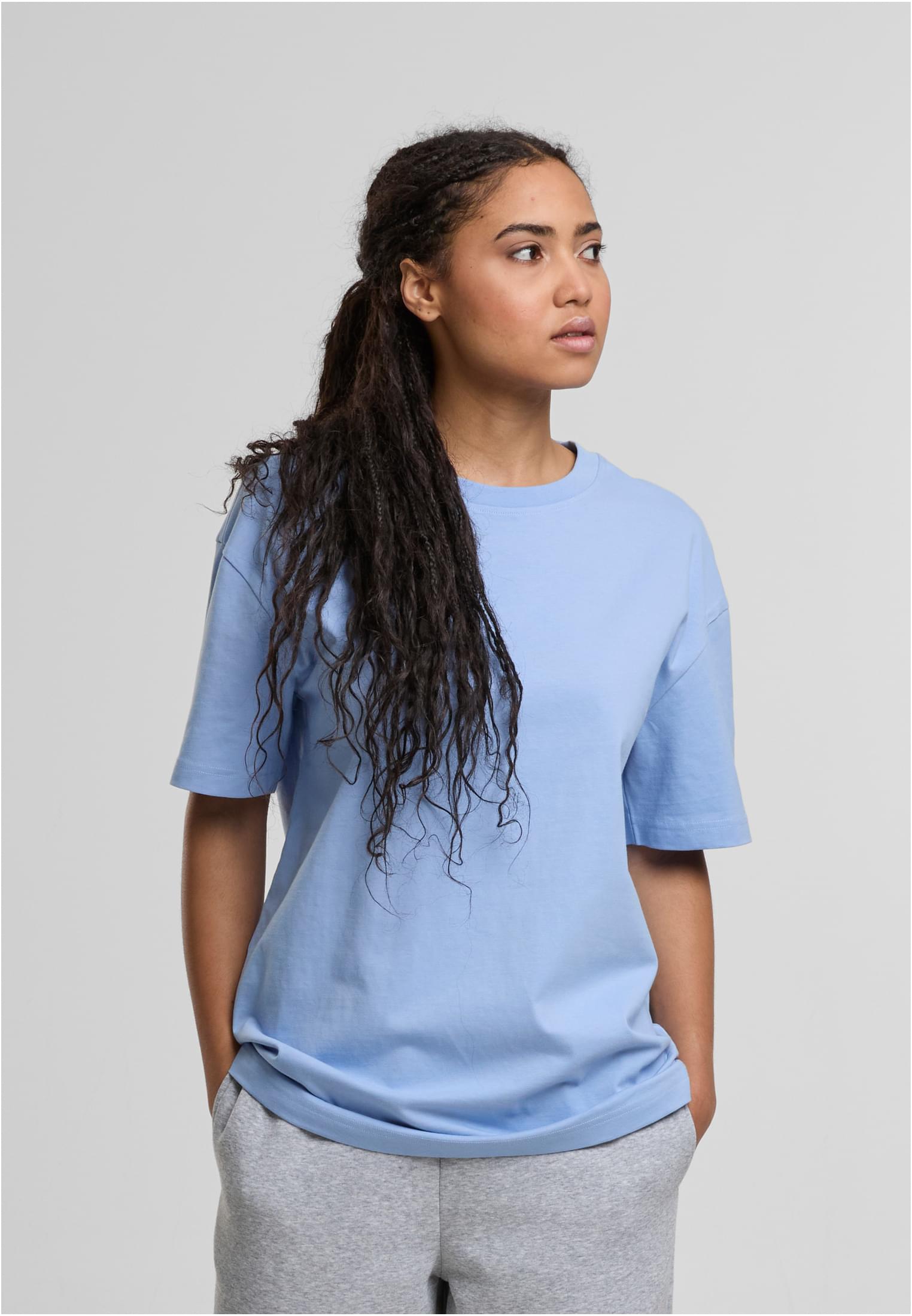 Ladies Oversized Boyfriend Tee powderblue | powderblue