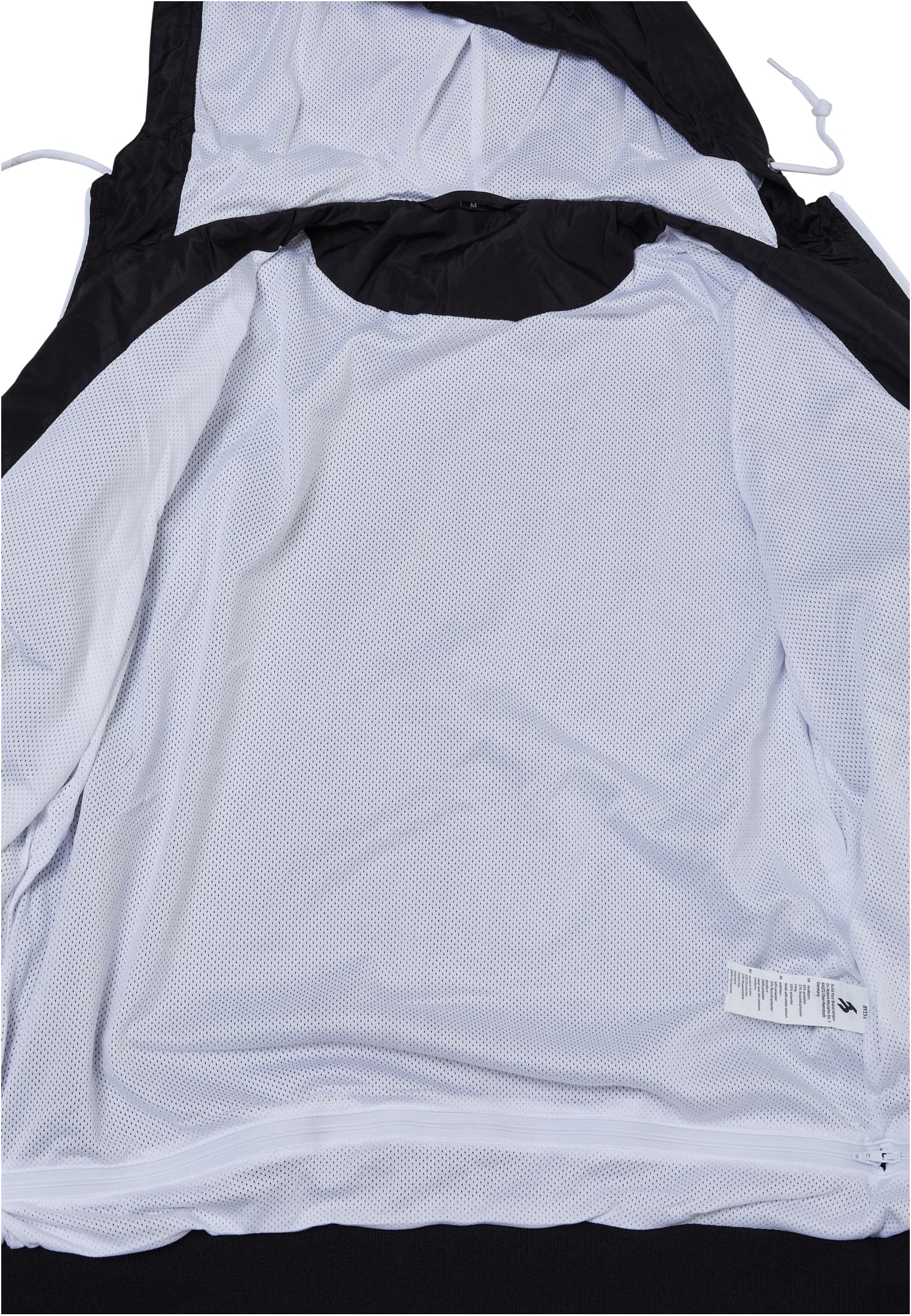 Recycled Windrunner black/white | black/white