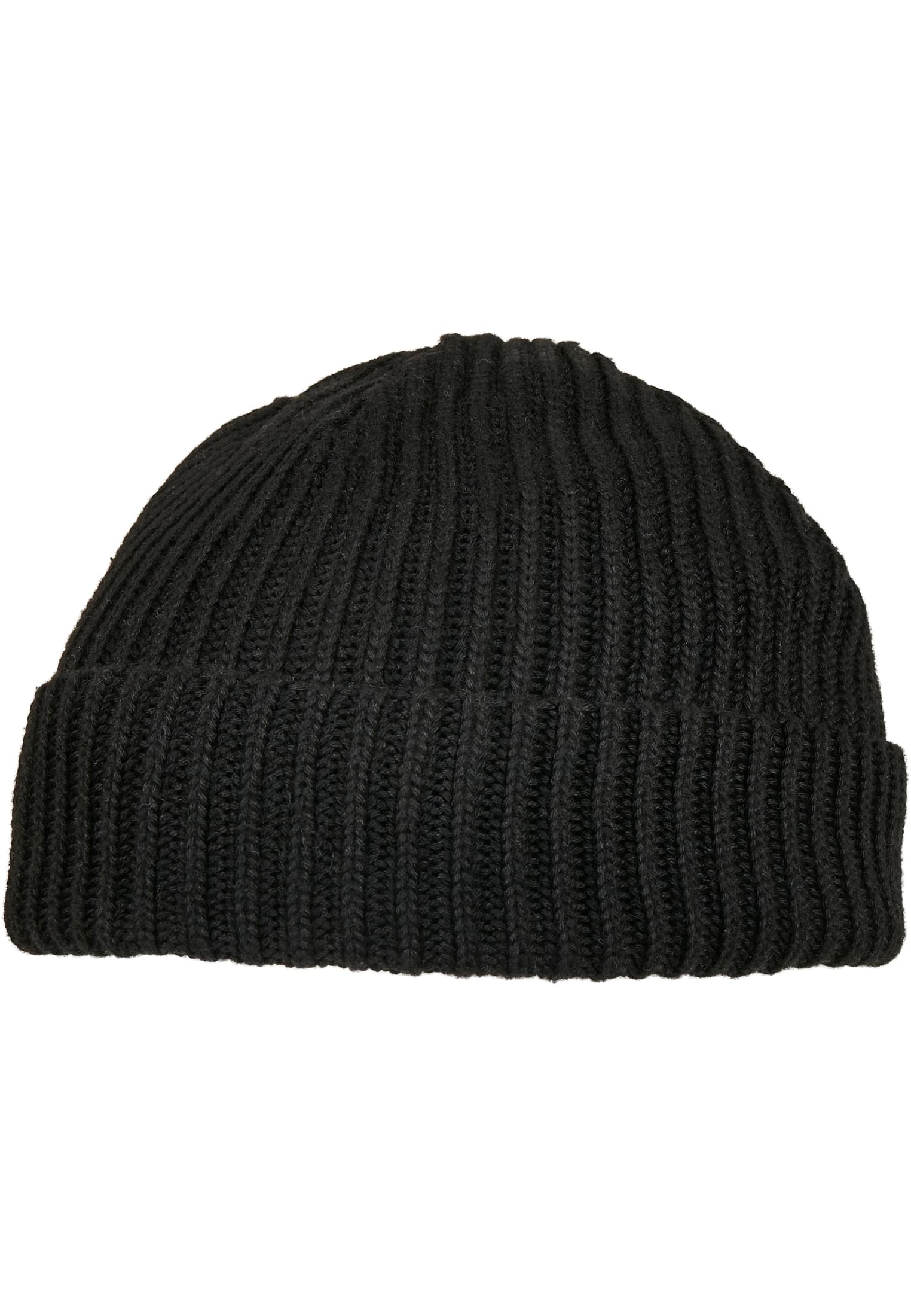 Recycled Yarn Fisherman Beanie black | black
