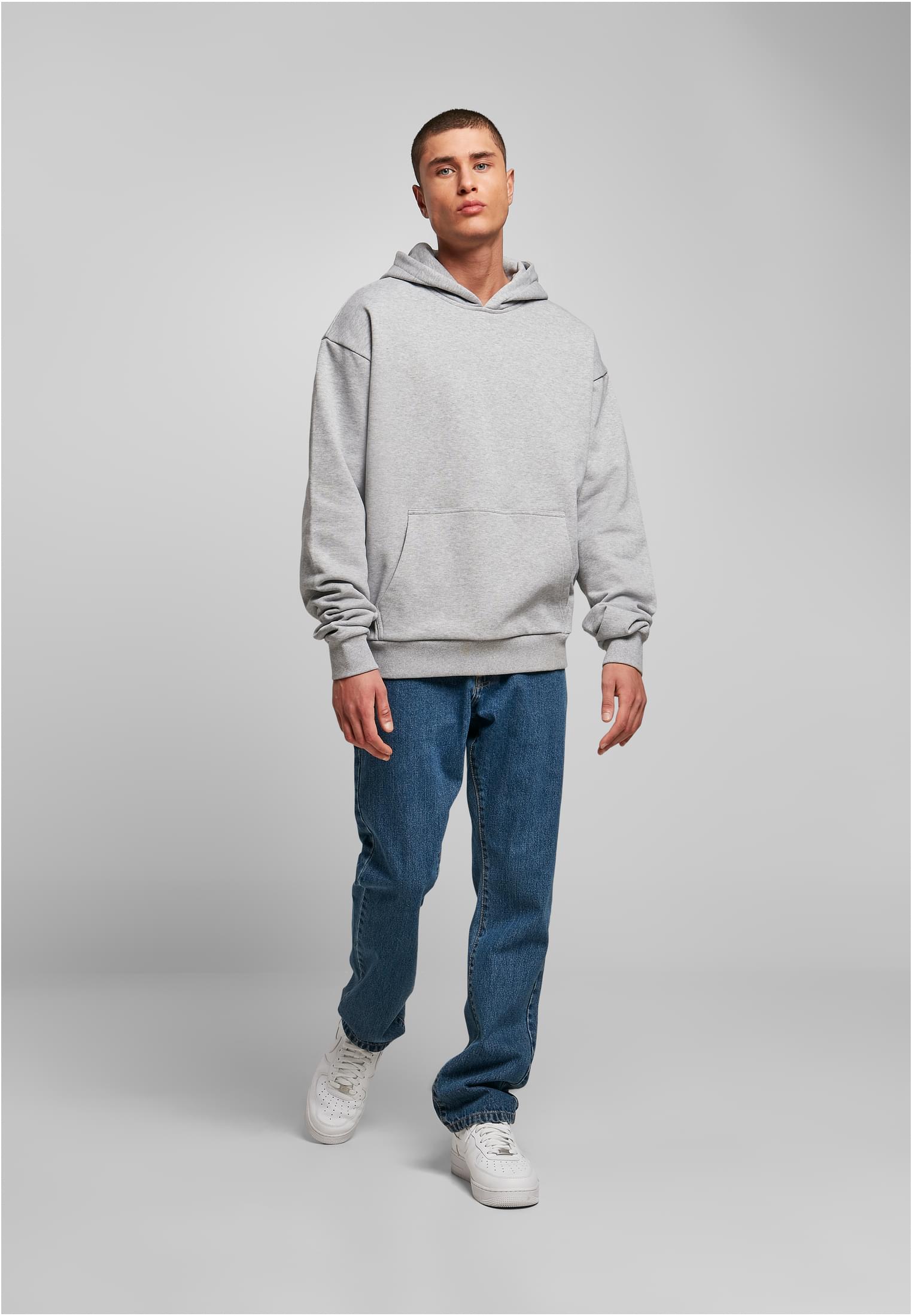 Ultra Heavy Cotton Box Hoody grey | grey