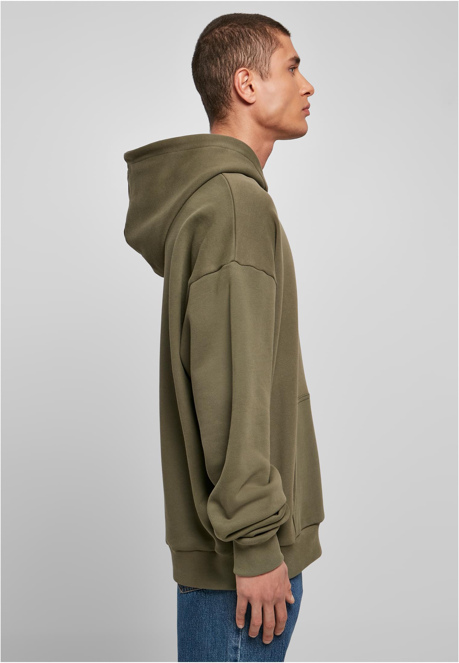 Ultra Heavy Cotton Box Hoody olive | olive