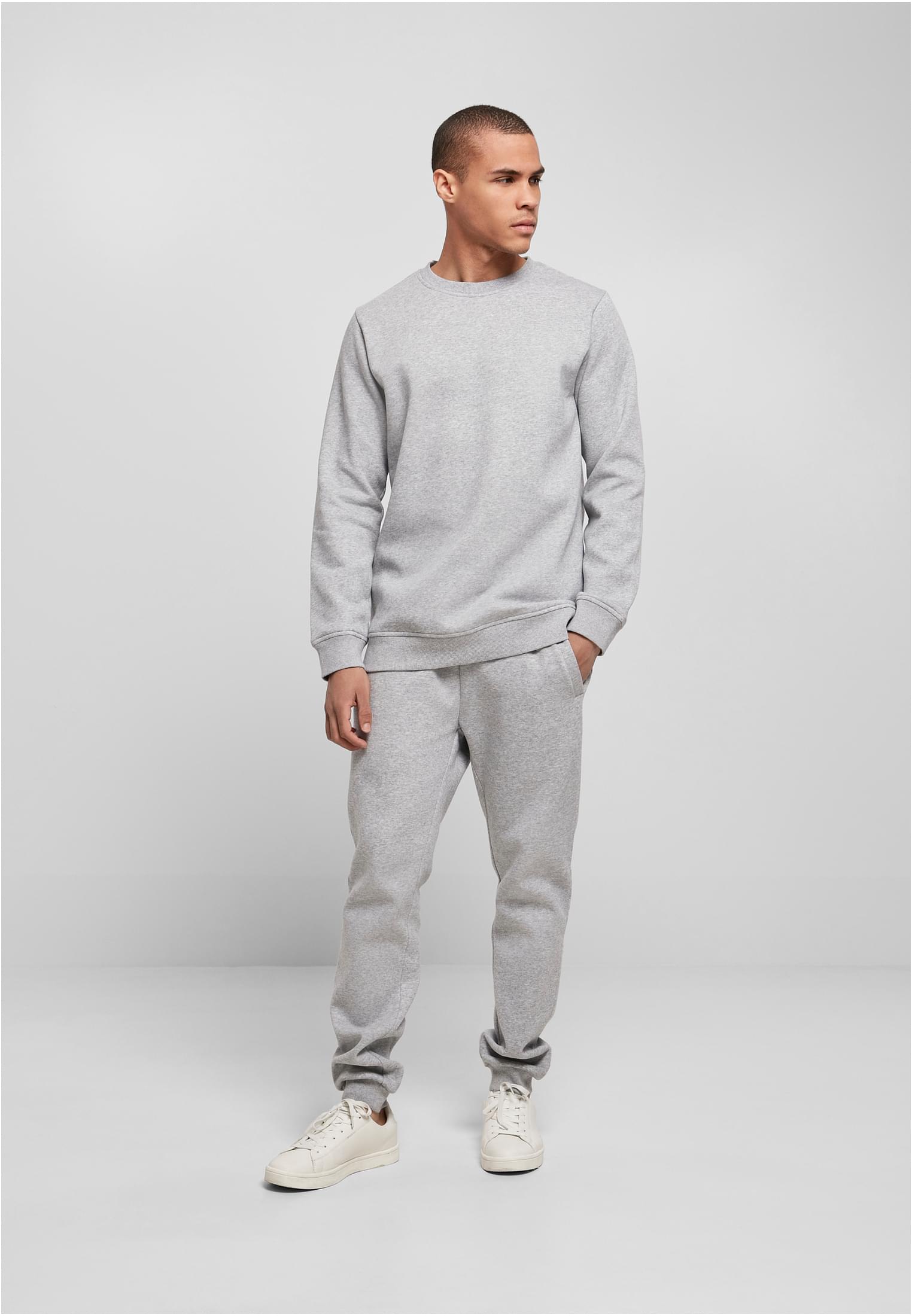 Organic Basic Crew heathergrey | heathergrey